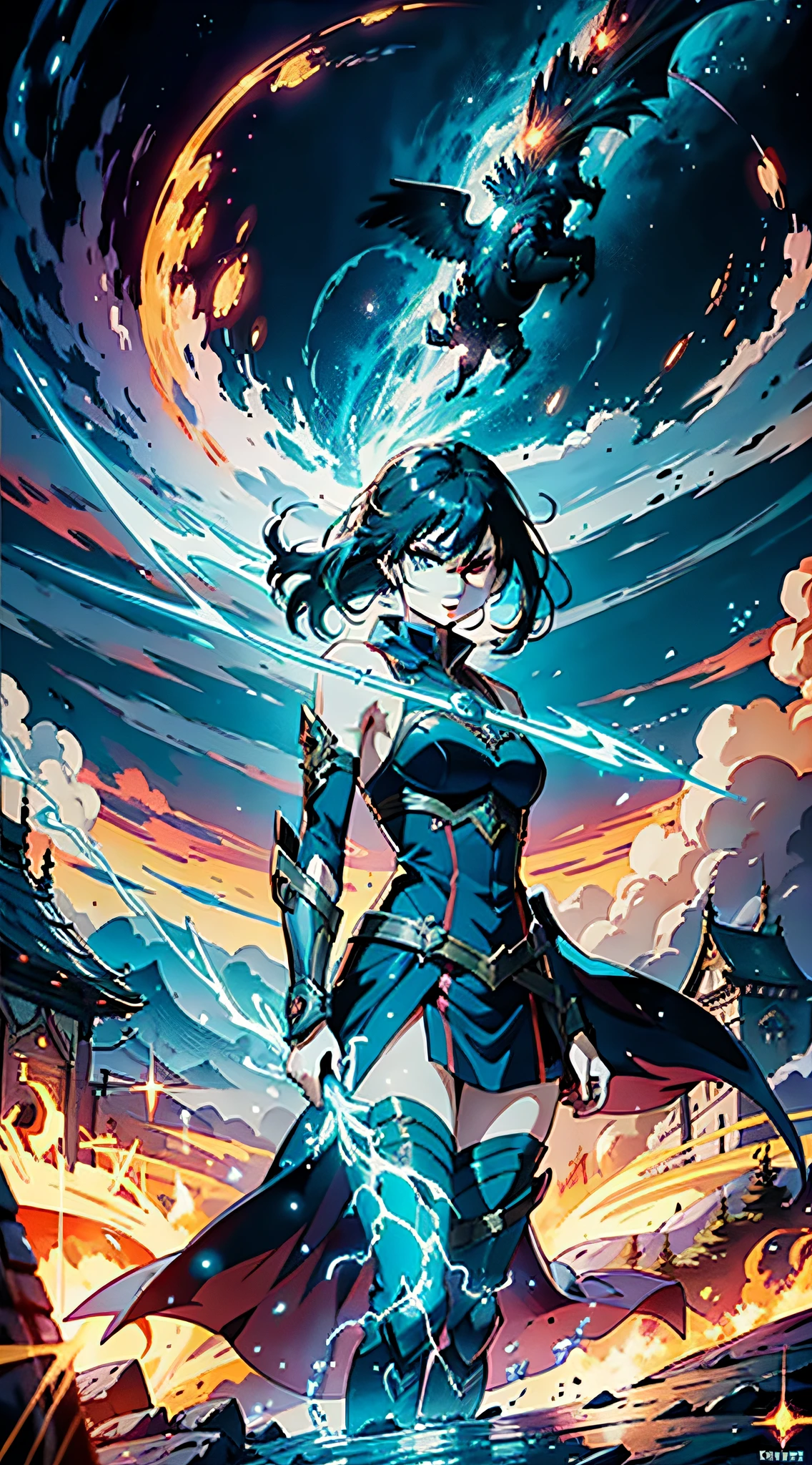 The anime begins with our protagonist, a young woman with magical abilities, discovering her power and learning to control it. She is a fearless warrior in search of adventures and challenges. The story unfolds in a fantasy world full of magical monsters and powerful beings gigantic colossal creatures. Throughout the plot, our heroine faces powerful and dangerous monsters, but finds loyal allies who help her on her journey. Together, they face epic battles and challenges that test their skills and their courage. The anime's animation is stunning, with vibrant colors, detailed backdrops, and fluid movements. The visual effects are breathtaking, with bursts of energy, lightning and other manifestations of magical power. In the end, our heroine becomes a legendary warrior, respected by all and feared by her enemies. She is the protector of her homeland, ready to fight any threat that arises. This epic anime is a thrilling adventure that keeps the viewer stuck until the end.