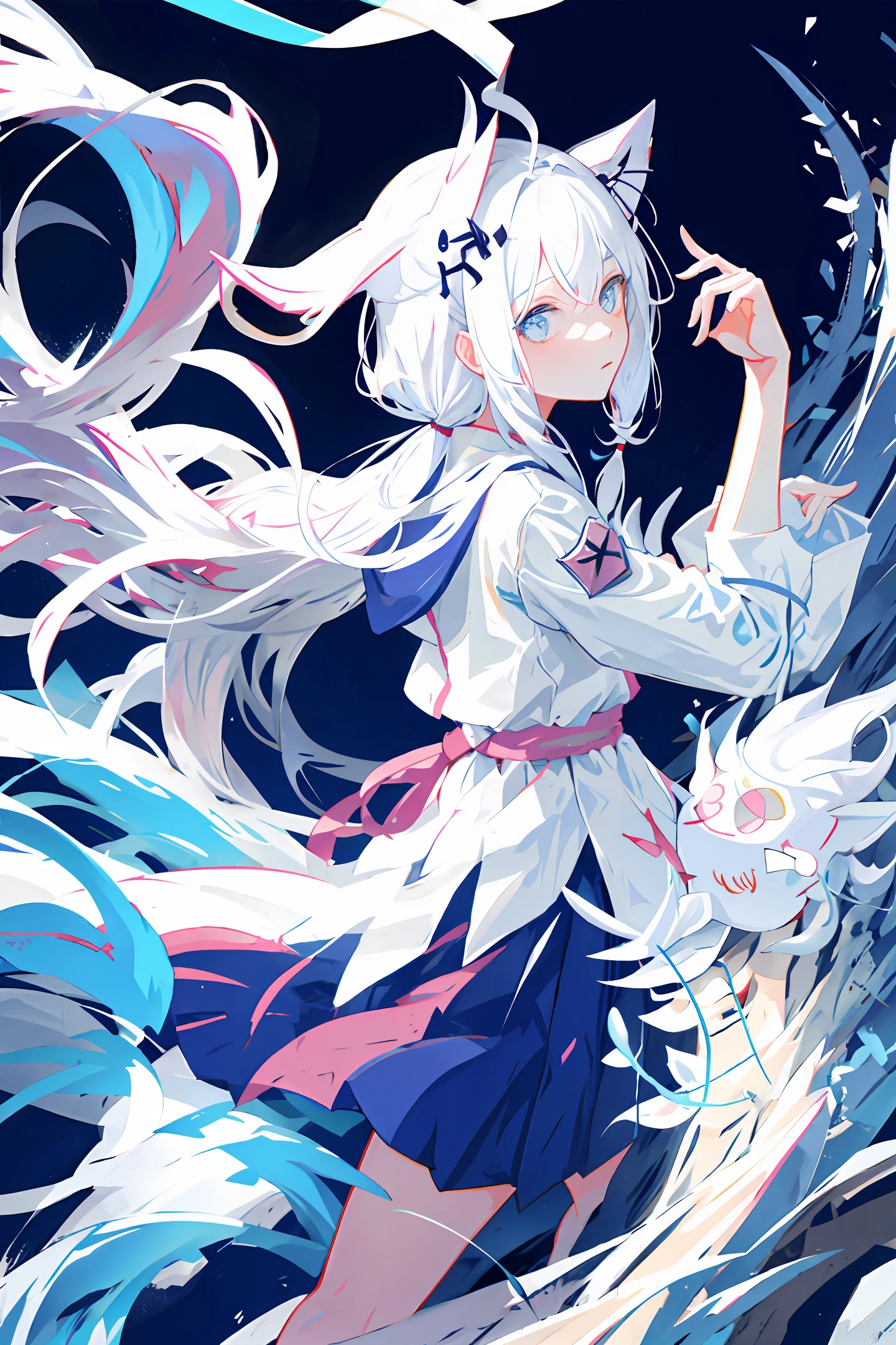 Loli tentacles dead reservoir water white silk