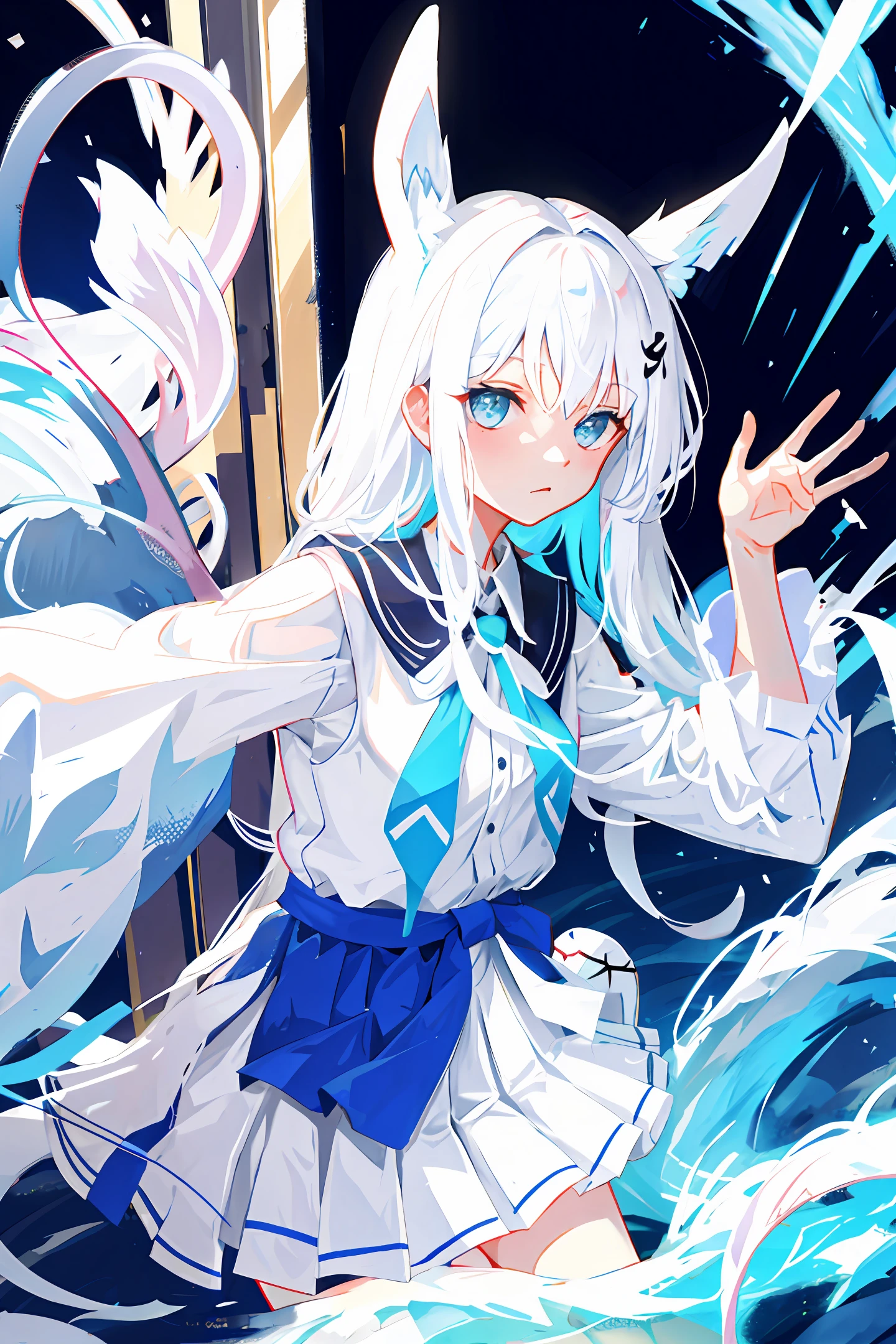 Loli tentacles dead reservoir water white silk