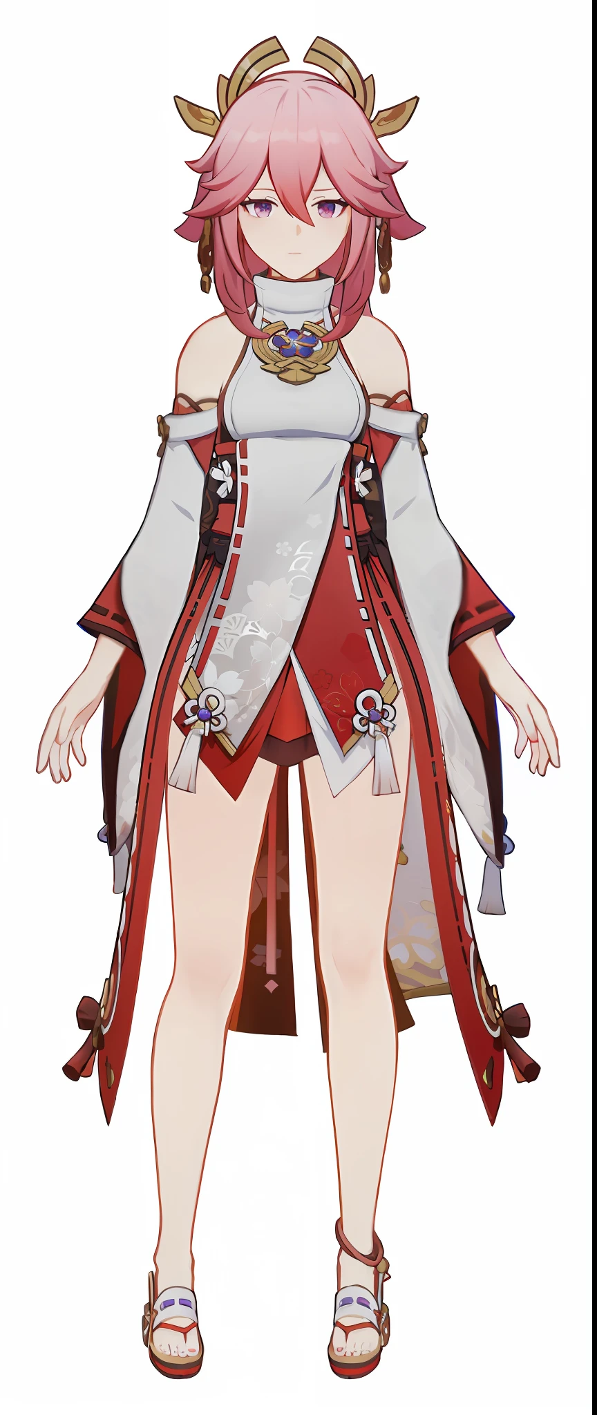 a cartoon image of a woman in a red and white outfit, ayaka genshin impact, full body xianxia, lunar themed attire, from the azur lane videogame, azur lane style, ((wearing aristocrat robe)), characters from azur lane, keqing from genshin impact, ayaka game genshin impact, astral witch clothes