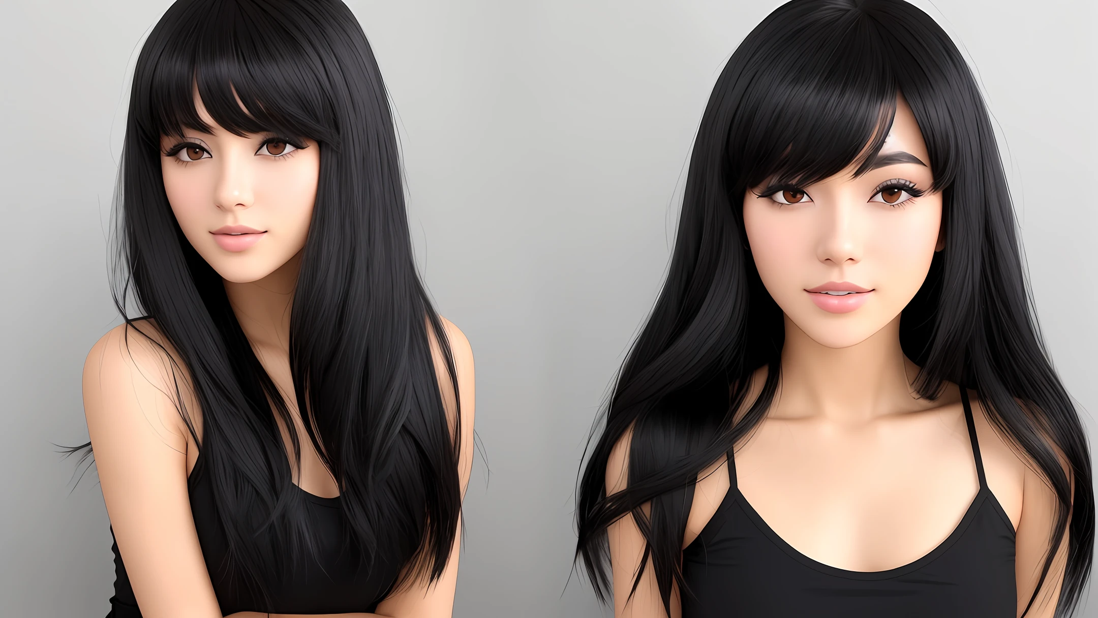 black hair