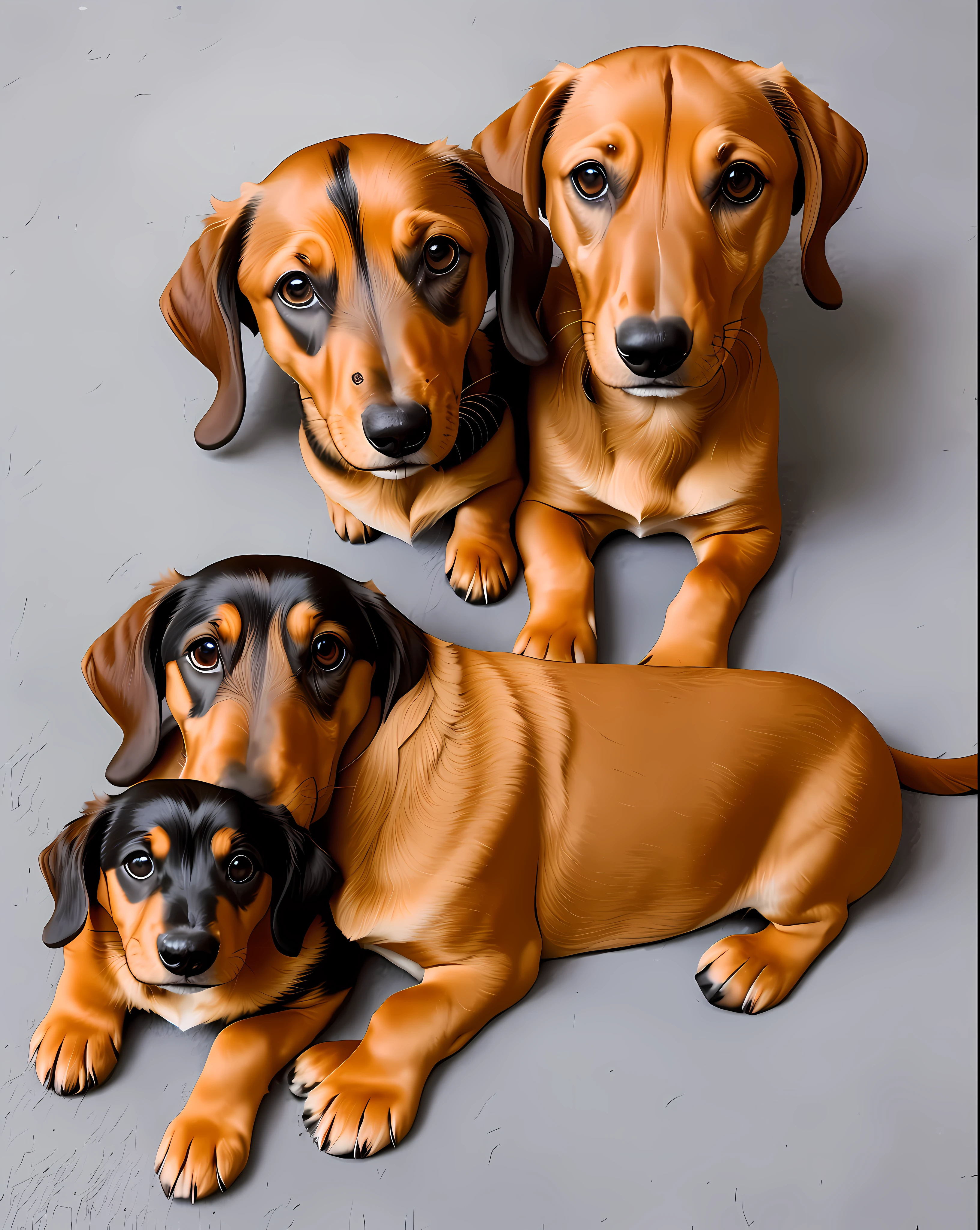 Sausage dog as a couple