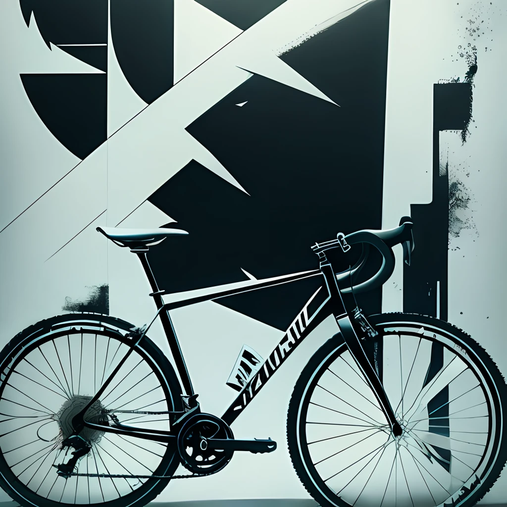 a black and white logo for a bike shop, excellent use of negative space, by Andrei Kolkoutine, by Aleksander Kobzdej, 🚿🗝📝, minimalistic logo, by Adam Rex, biker, bicycle, by Tadeusz Makowski, by Mirko Rački, by Ota Bubeníček --auto --s2