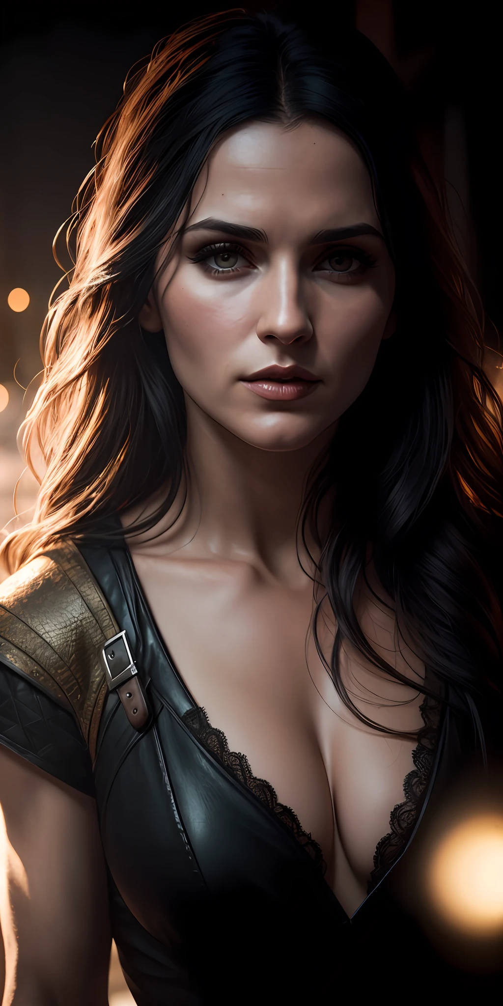 yennefer the witcher ,violet eyes, photorealistic, photo, masterpiece, realistic, realism, photorealism, high contrast, photorealistic digital art trending on Artstation 8k HD high definition detailed realistic, detailed, skin texture, hyper detailed, realistic skin texture, armature, best quality, ultra high res, (photorealistic:1.4),, high resolution, detailed, raw photo, sharp re, by lee jeffries nikon d850 film stock photograph 4 kodak portra 400 camera f1.6 lens rich colors hyper realistic lifelike texture dramatic lighting unrealengine trending on artstation cinestill 800,