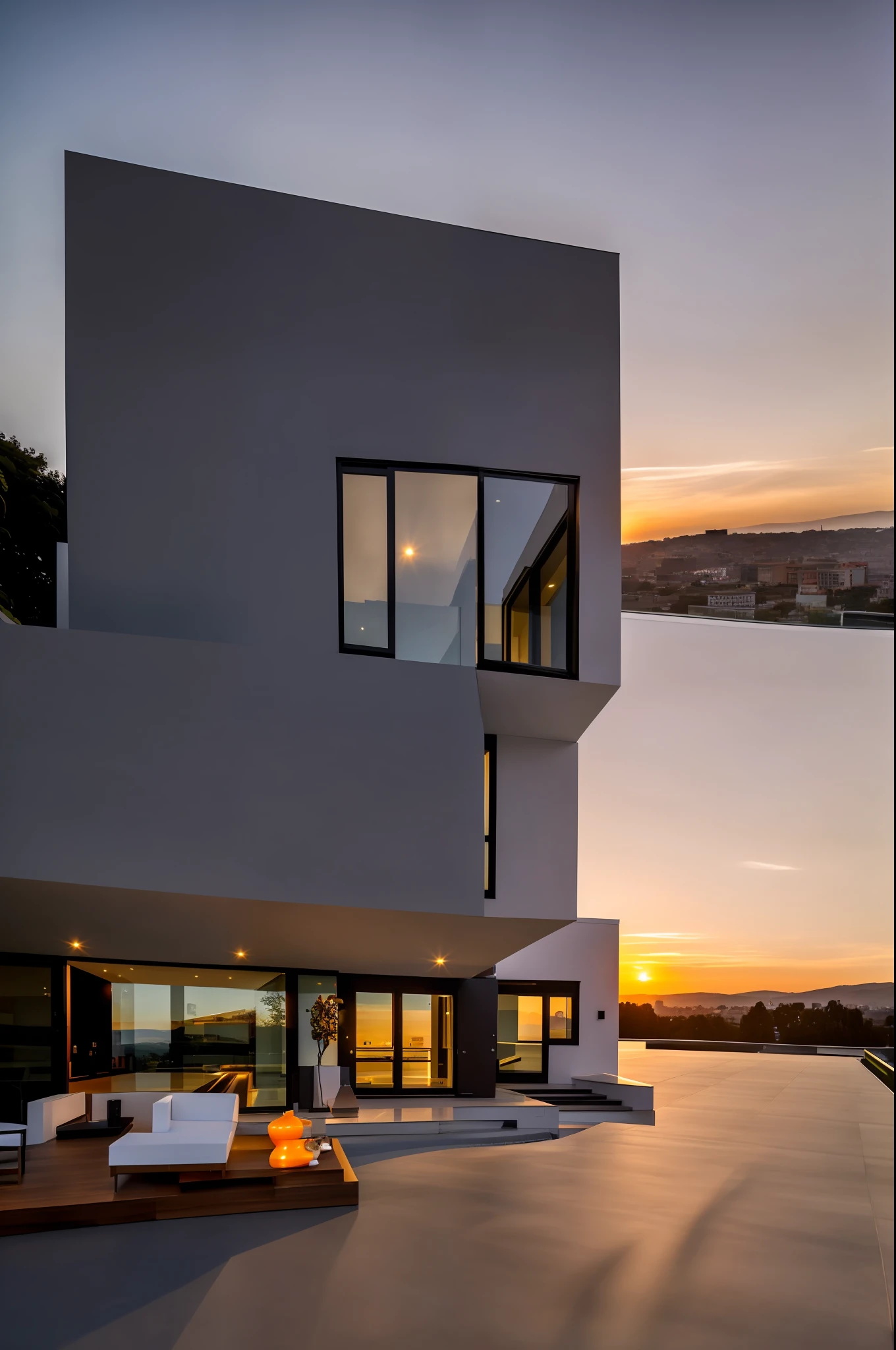 dvArchModern, 85mm, f1.8, portrait, photo realistic, hyperrealistic, orante, super detailed, intricate, dramatic, sunset lighting, shadows, high dynamic range