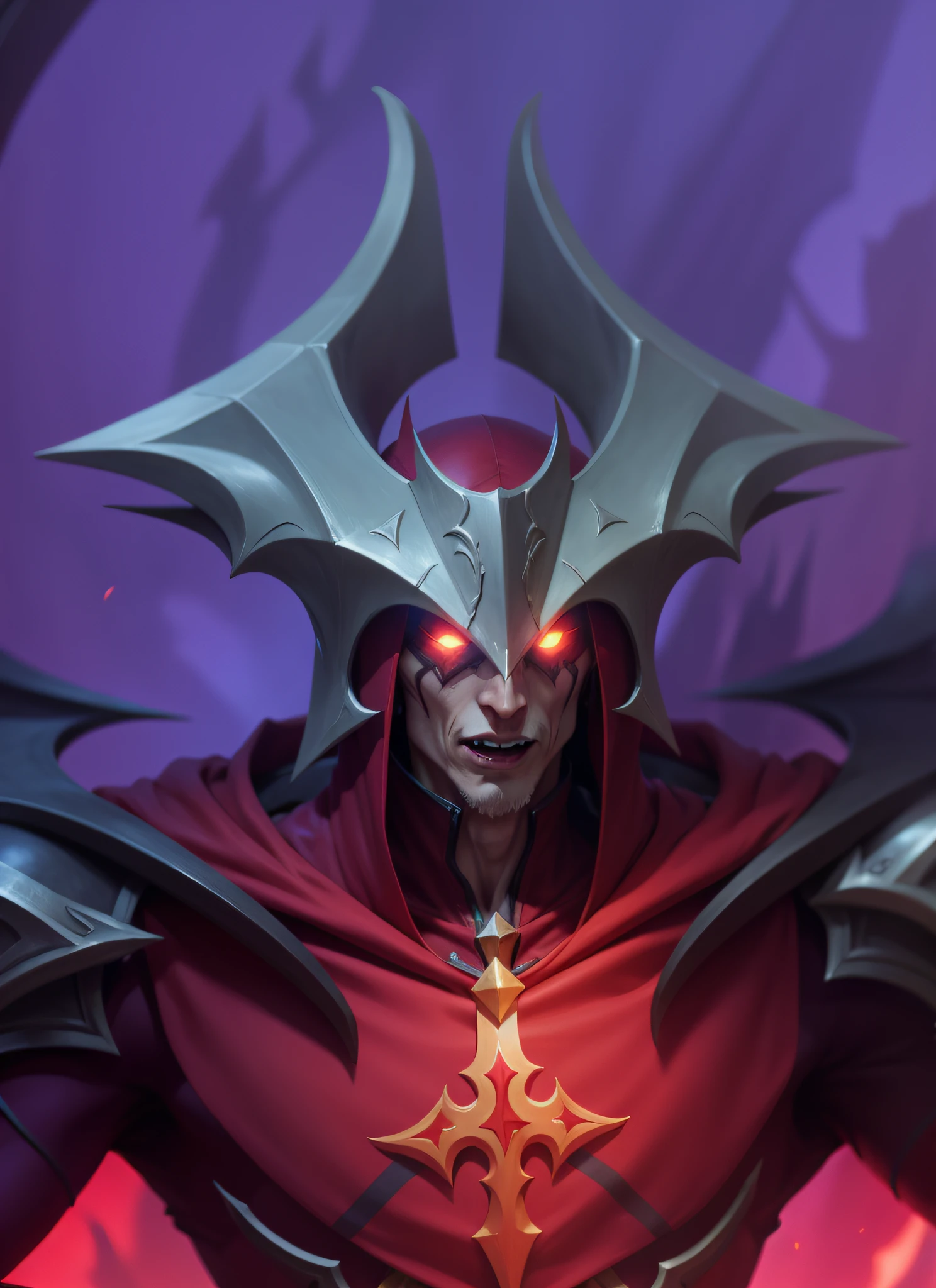 aatrox league of legends, cruz, roupa de padre