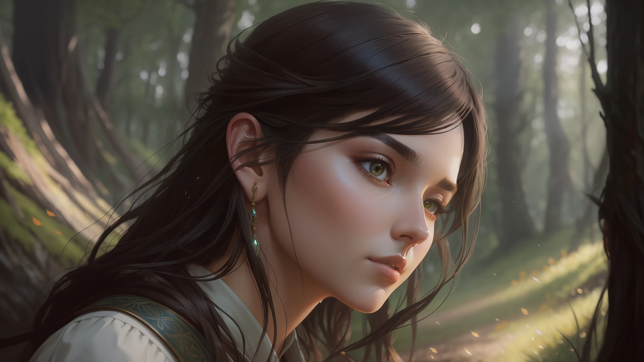 modelshoot style, (extremely detailed CG unity 8k wallpaper), full shot body photo of the most beautiful artwork in the world, a serene beautiful hobbit's shire, professional majestic oil painting by Ed Blinkey, Atey Ghailan, Studio Ghibli, by Jeremy Mann, Greg Manchess, Antonio Moro, trending on ArtStation, trending on CGSociety, Intricate, High Detail, Sharp focus, dramatic, photorealistic painting art by midjourney and greg rutkowski, Style-SylvaMagic