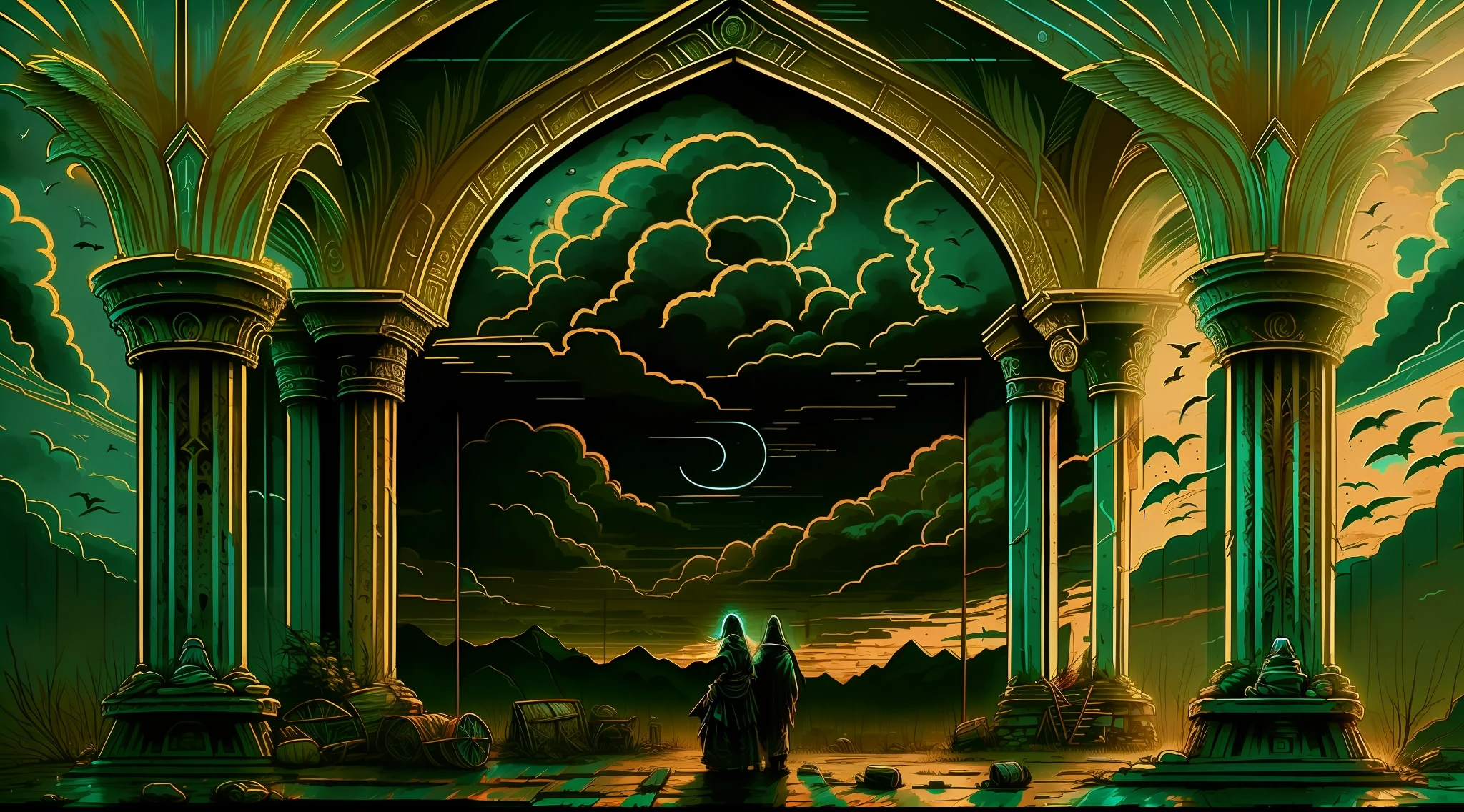 Image of a gloomy and melancholy scene IN BIBLICAL TIMES --auto --s2