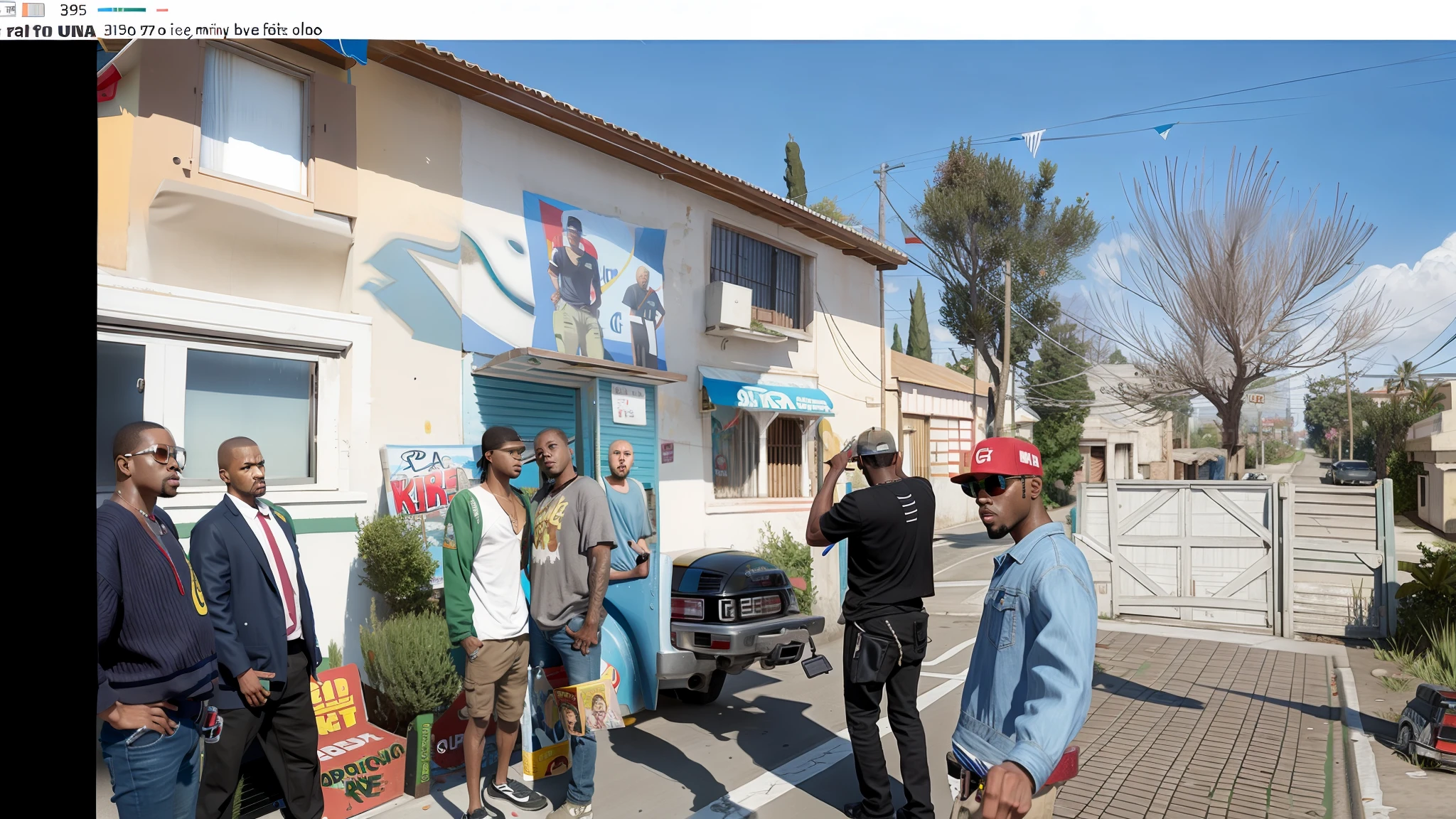 create picture in gta san andreas style , high resolution