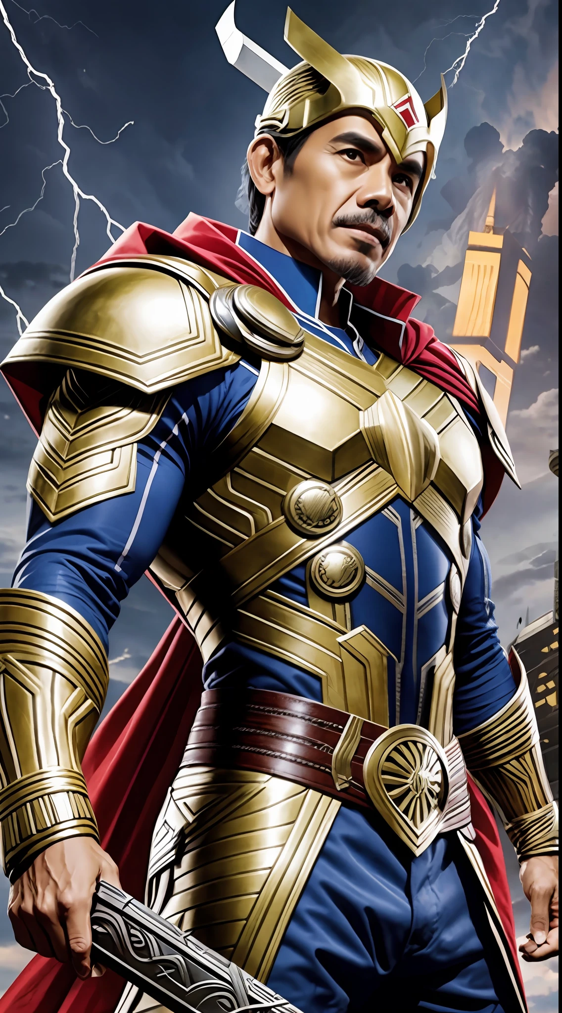 President Jokowidodo wears Thor costume