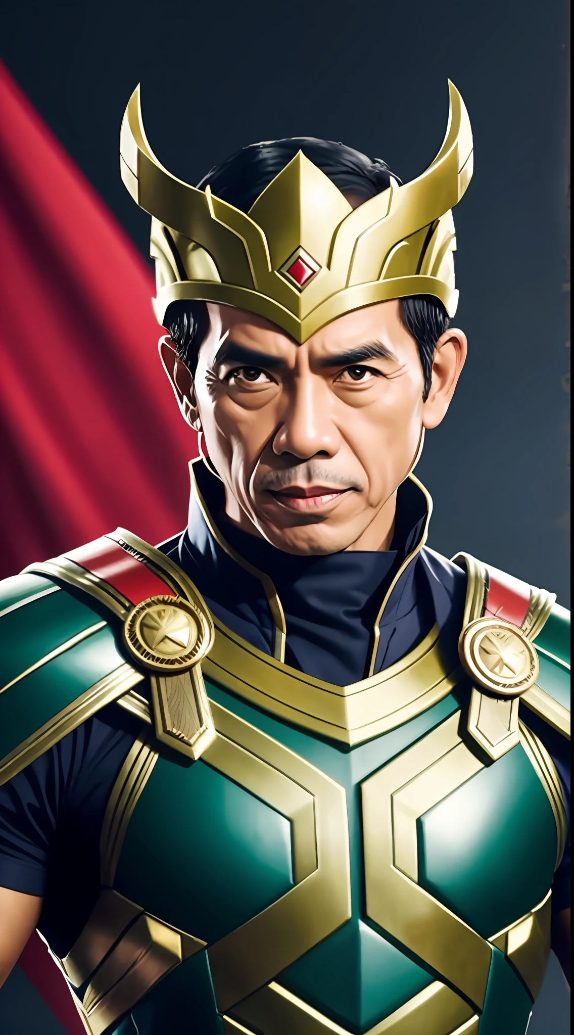 President Jokowidodo wears Thor costume