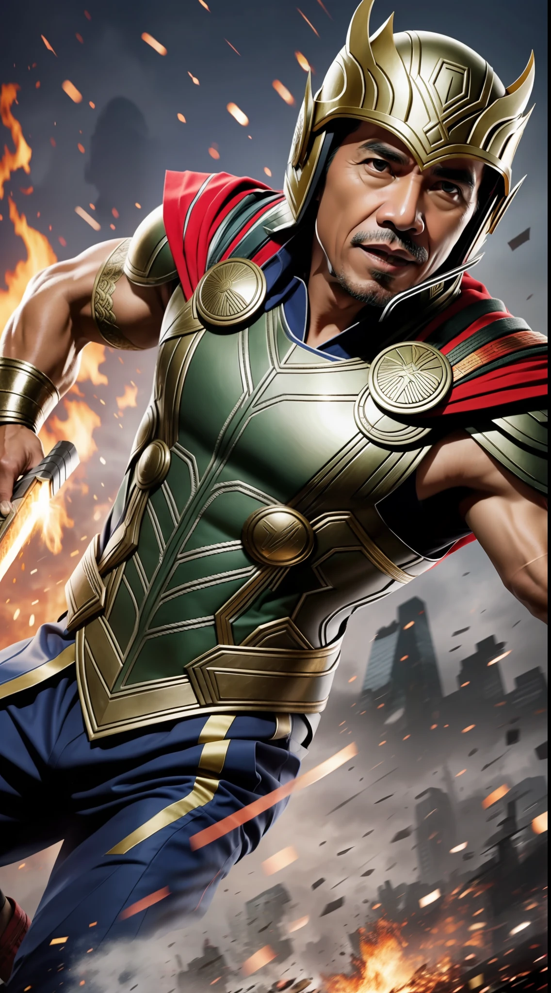 President Jokowidodo wears Thor costume