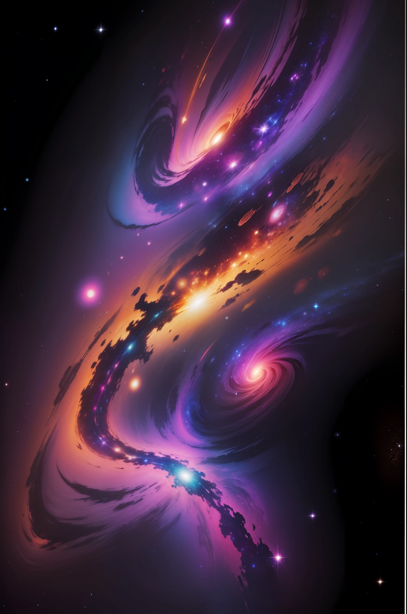 Galaxy, vivid colors, 16k