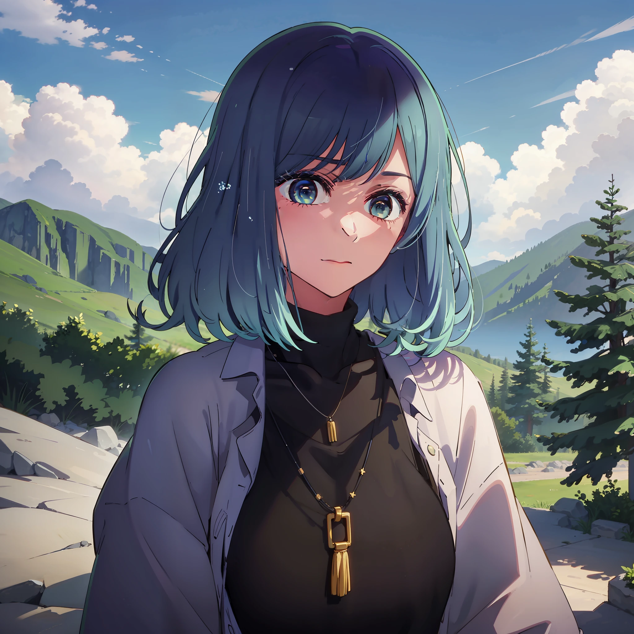 I will lift mine eyes up to the hills, from whence cometh my help. blue hair