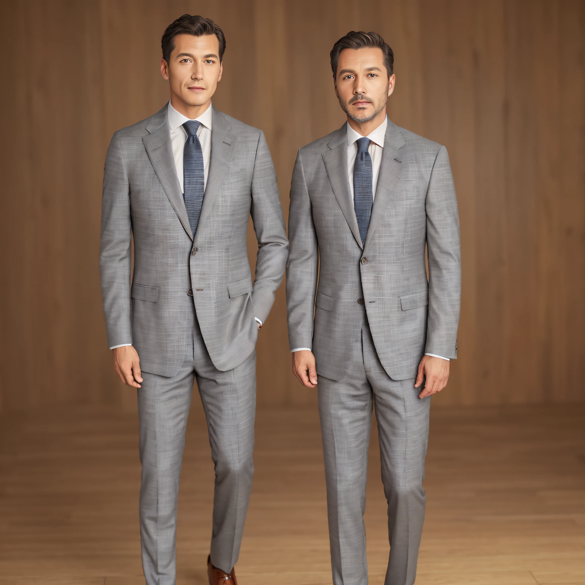 Real, (Masterpiece, best_quality:1.1), Zegna, Drop +7, Full Body, Notch Lapel, Flap Pocket, 2 Button Fastening, Full Lining, Disassembled, 100% + Wool, Grey, Suit, Young, Wearing Underwear and Tie, Oxford Knot, 1 Japan Men