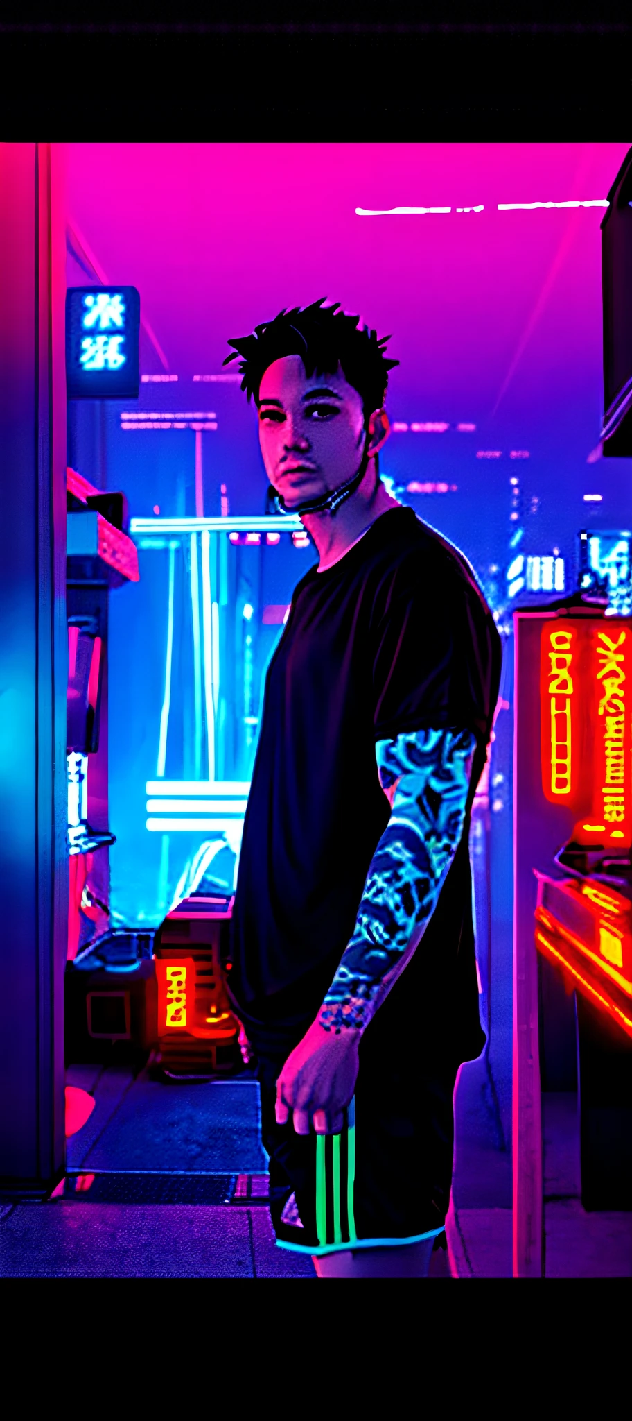 anime style, cyberpunk style