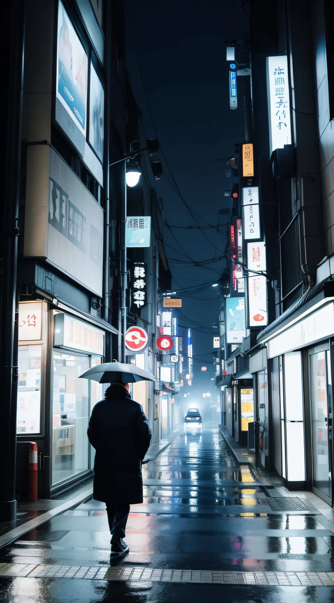 amazing girl look for the camera, worm view, night, misty, rain, there is a person walking up a set of wide avenue in a city, streets of Tokyo, street of Tokyo, in Tokyo, city like Tokyo, walking over a tiny city, cyberpunk, artwork of a Tokyo street, man walking through city, inspired by Carl Spitzweg, by John La Gatta, style by
AnthonyPresley, Deviantart
