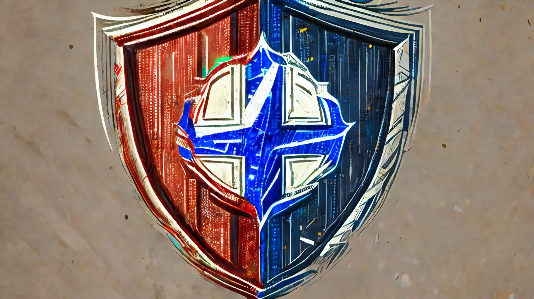(best quality) (realistic) Team shield of Esporte Clube Bahia, bright and strong colors, floating with black background --auto --s2