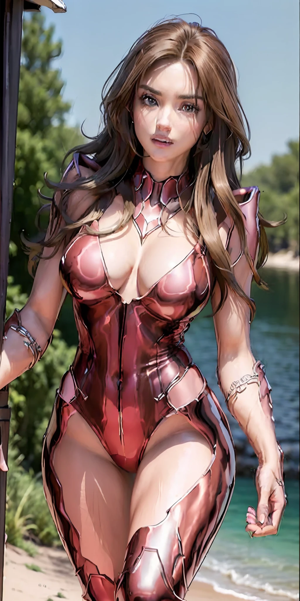 ((Top Quality, 8k, Masterpiece: 1.3)), Sharp Focus: 1.2, Perfect Body Shape: 1.4, Slender Abs: 1.2, (((Dark Brown Hair, Huge Breasts: 1.4)), Swimsuit, Urban Area: 1.2, Highly Detailed Face and Skin Texture, Detailed Eyes, Double Eyelids