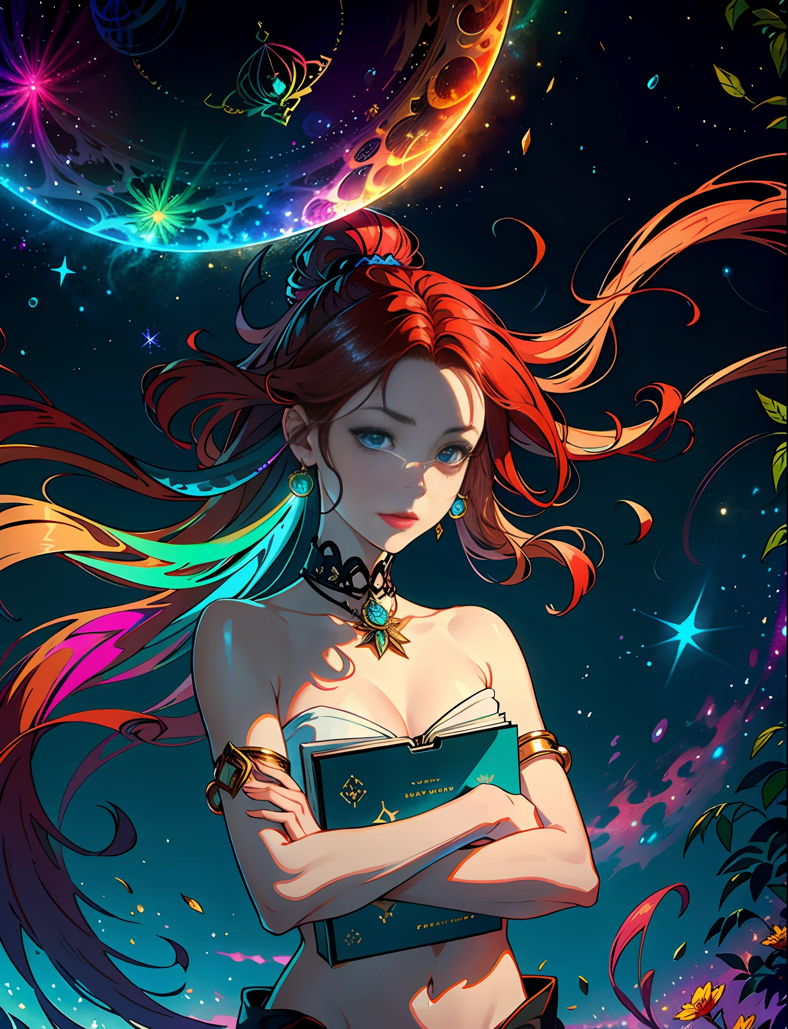 Magic, Pure Perfect Eyes, Yulizko,Hemp, Leaf,Marijuana,Cannabis Bud,((Illustration)), Colorful, Wallpaper, Energy, Unknown Horror, Secret, Magical Environment, Magical Environment, Magic Wand, Books, Pages Flying in the Sky, Omniscience, Predicting the Future, Understanding the Past, Frost Magic, Warlock, Magic Circle, Pentagram, Spells, Chant Magic, Red Hair, Long Hair, Close-Up The Most Beautiful Beautiful Woman and Man, Stylish, fashionable, perfect, elegant tenderness, trendy artstation, Romance, Passion, Cool, Lovers, Lovers, Touch, Weasel from the galaxy of stars underwater, Hyperdetailed, Retrofuturistic, Abstract art, Art by Leonid Afremov, Kandinsky, Psychedelic --v 6