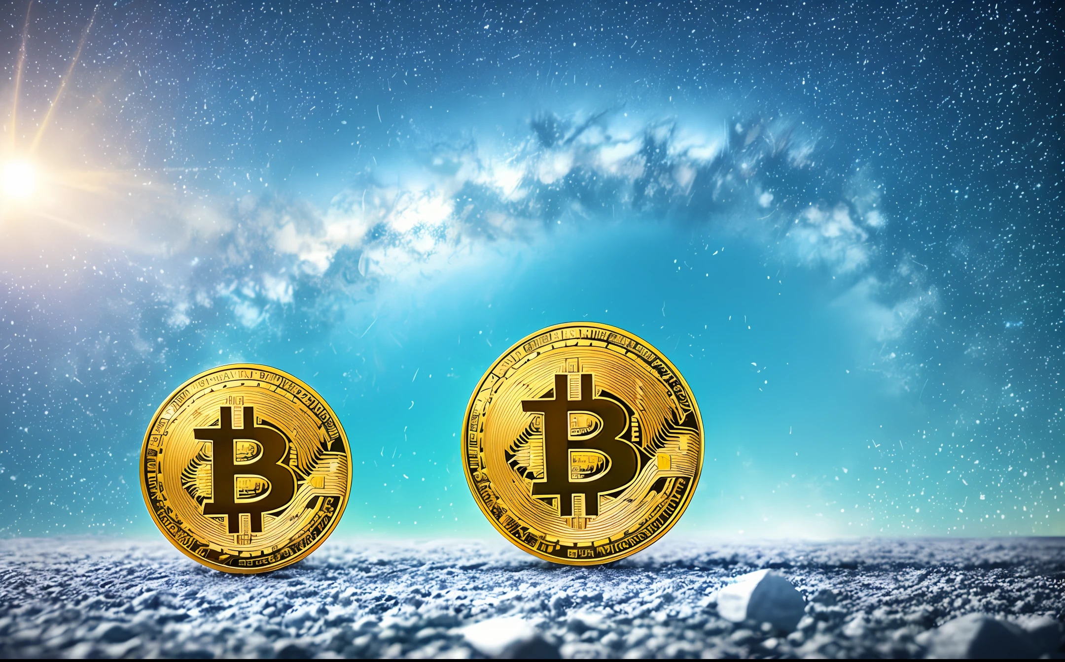 Image of bitcoin rising