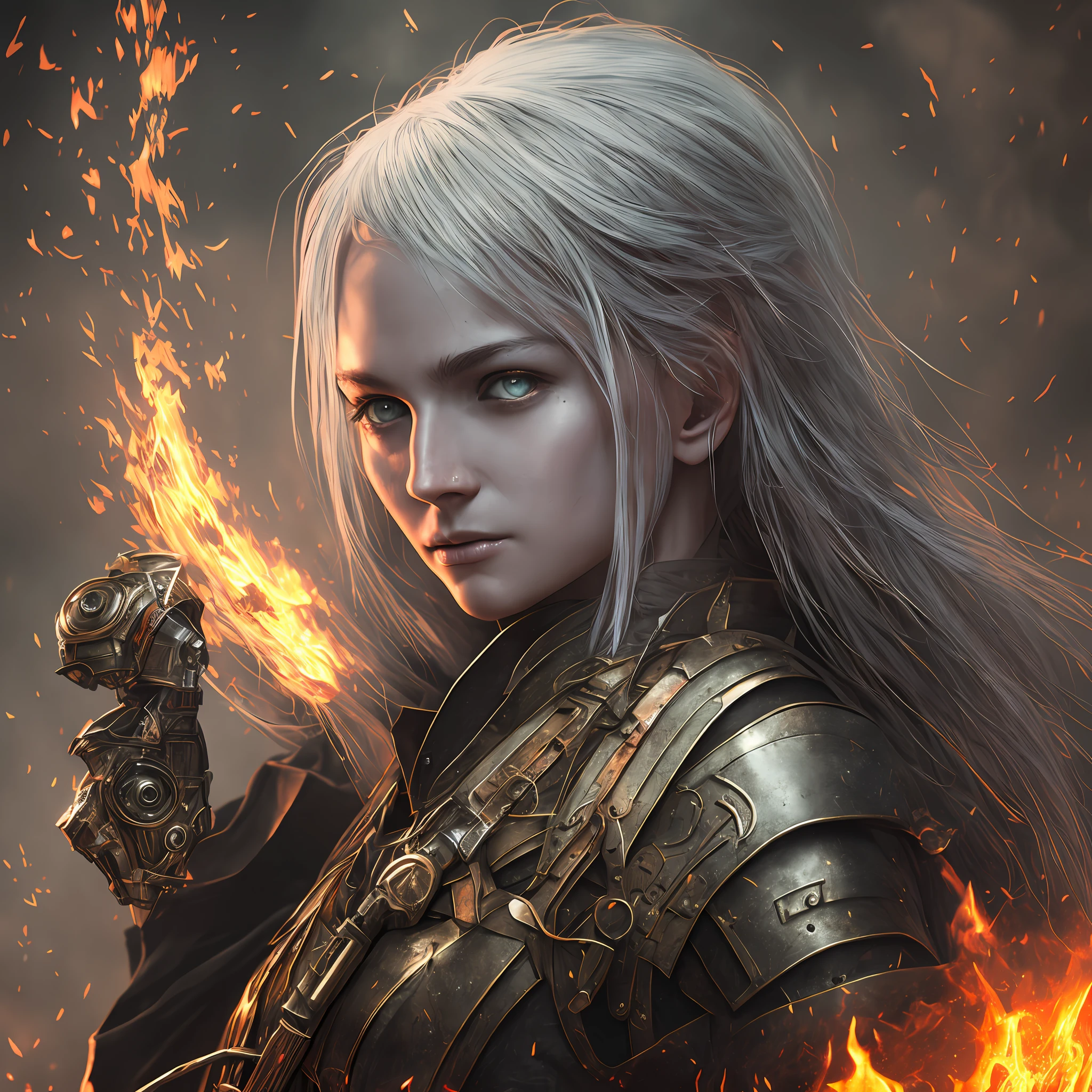 MagmaTech,
lava, black steel, scifi, burning,
, scholar, parchment, 1girl, long hair, blue skin, white hair, bright eyes, yellow eyes, Cyborgdiffusion An elegant portrait of a cyborg by Greg Rutzowski, Sung Choi, Mitchell Mohhrhauser, Maciej Kuciara, Johnson Ting, Maxim Verehin, Peter Konig, Bloodborne, 8K photorealistic, cinematic lighting, HD, high details, dramatic, dark atmosphere, trend in artstation --auto --s2