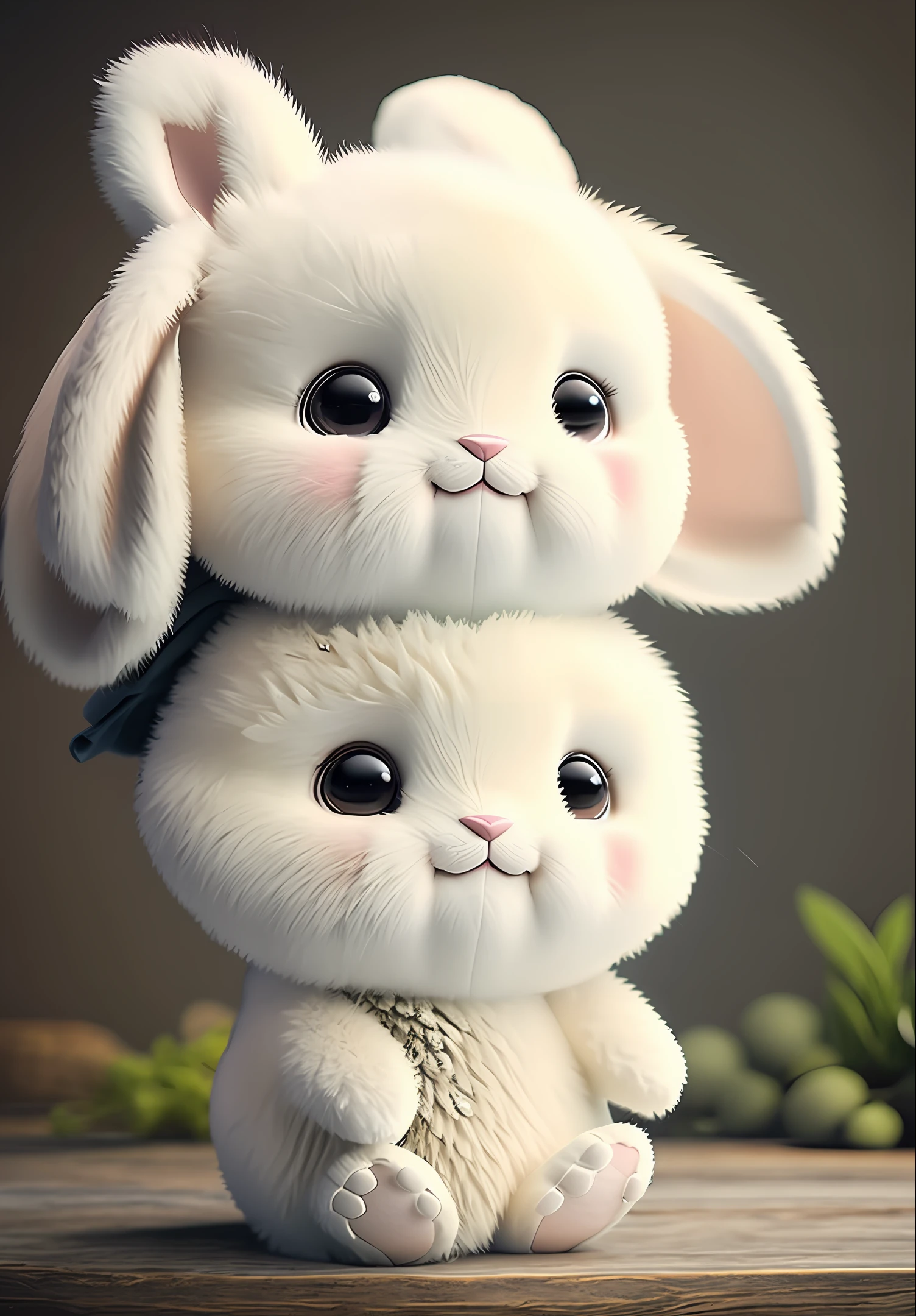 Plush bunny cartoon anime