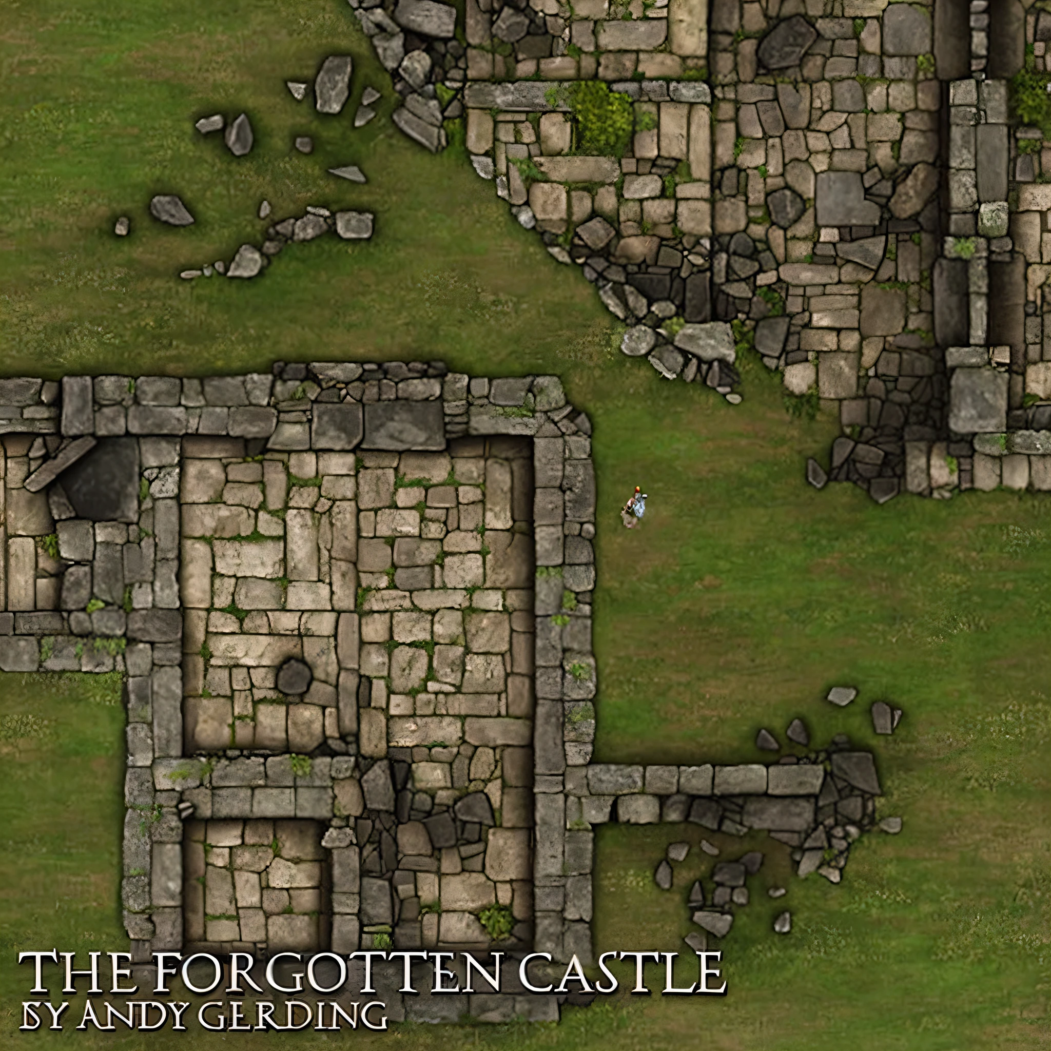 ancient ruins with animals, trees, people, tiles, forgotten, tile asset shop, great castle ruin, castles and temple details, ruined castle, ornate city ruins, covered ancient ruins, castle ruins, high fancy castle, tall mausoleum ruins, a medieval keep, inspired by Tyler Edlin, castle setting
