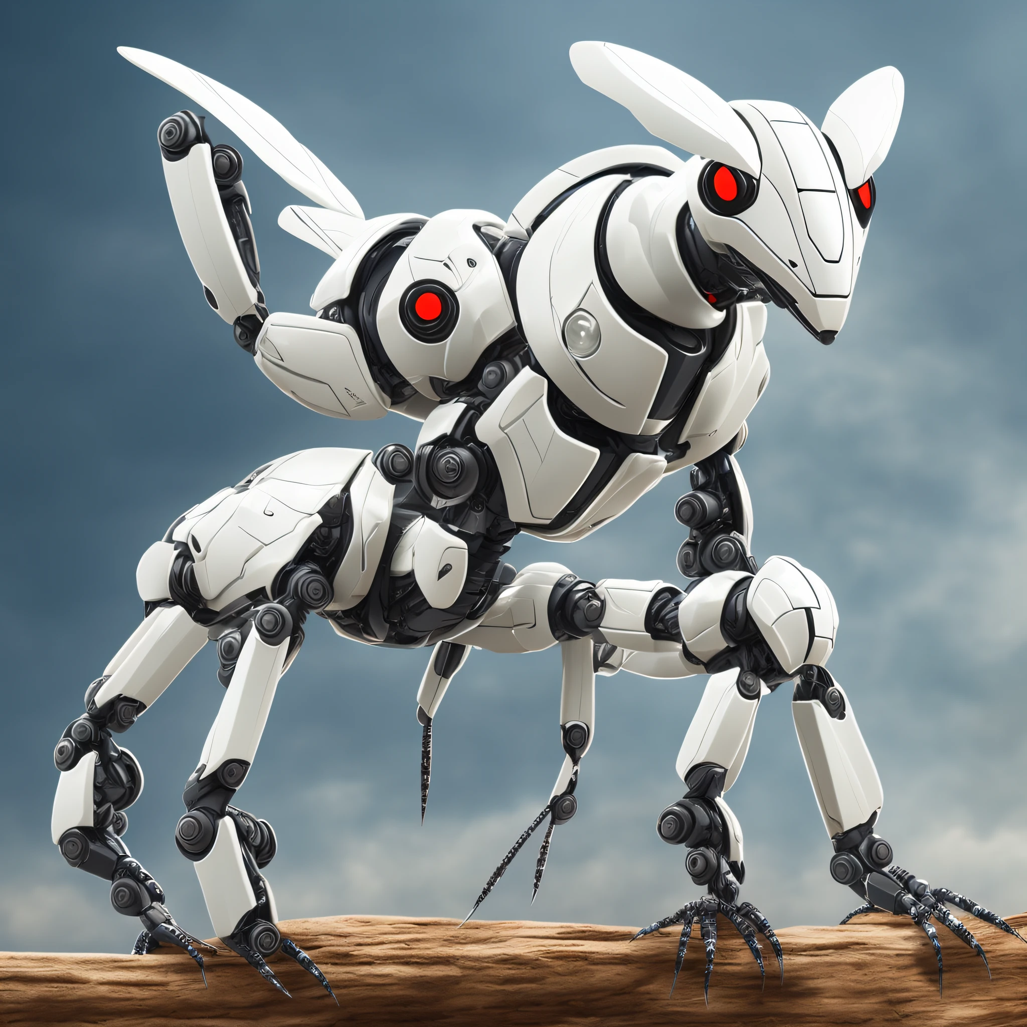 Mantis robot white quadruped --auto --s2