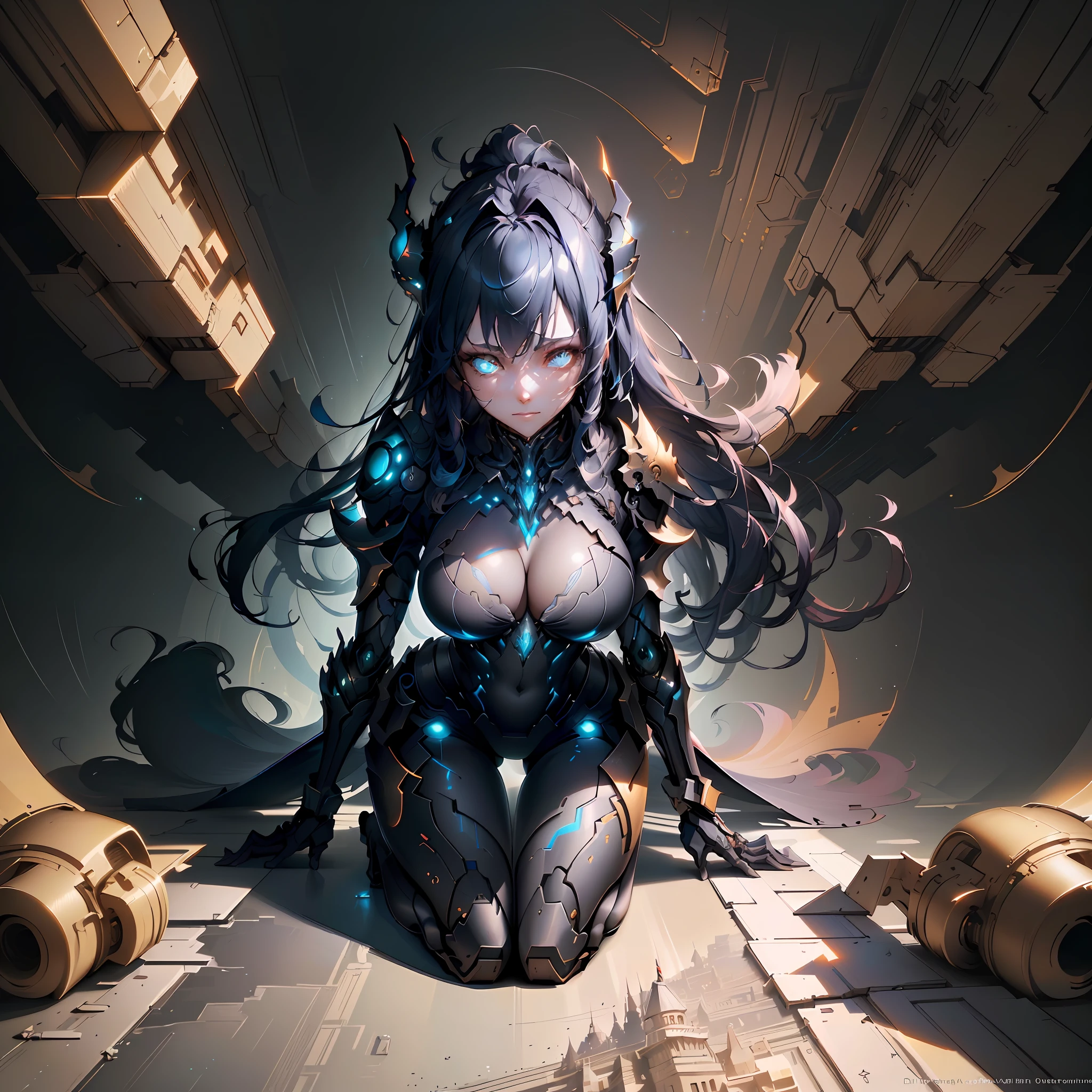 masterpiece, best quality, (extremely detailed CG unity 8k wallpaper), (best quality), (best illustration), (best shadow), absurdres, realistic lighting, (Abyss), beautiful detailed glow, art by PeterMohrBacher,