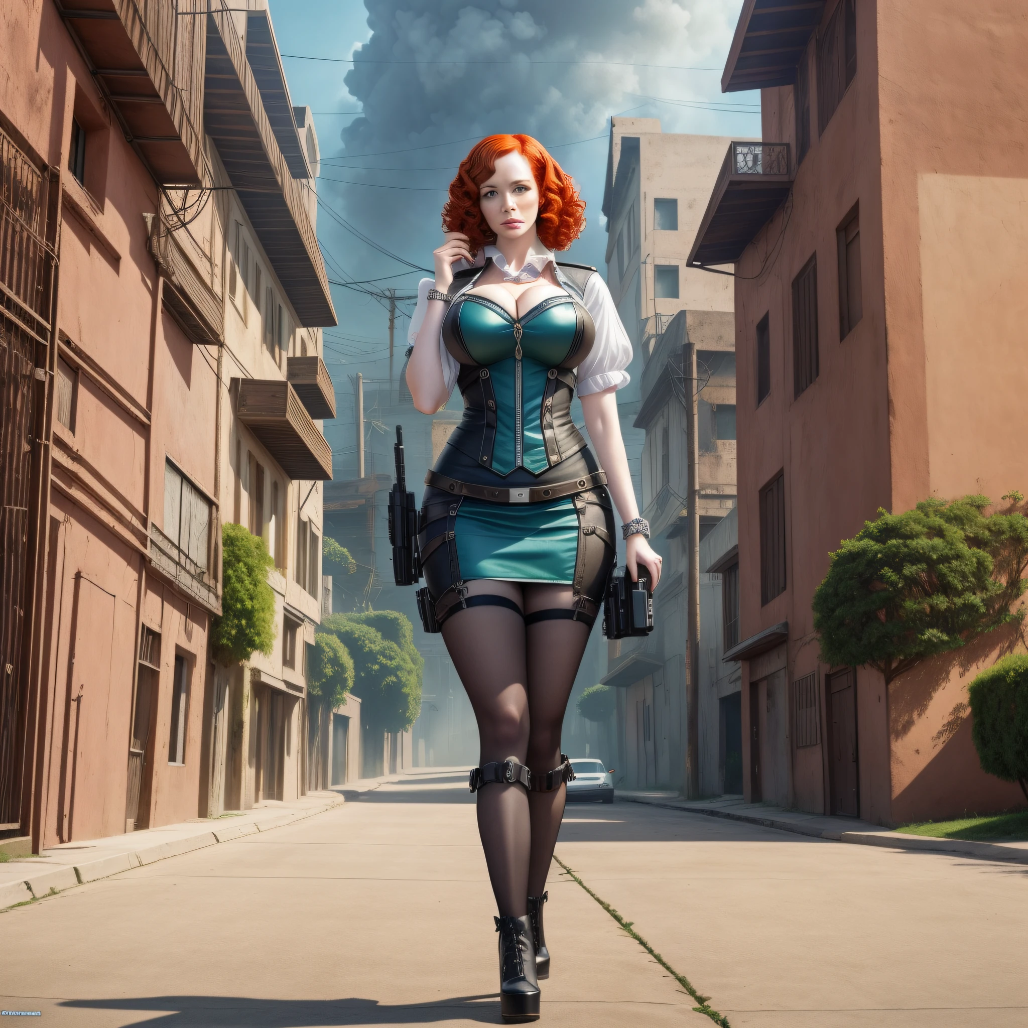 christina hendricks ciberpunk calelo gigante 8k --auto --s2