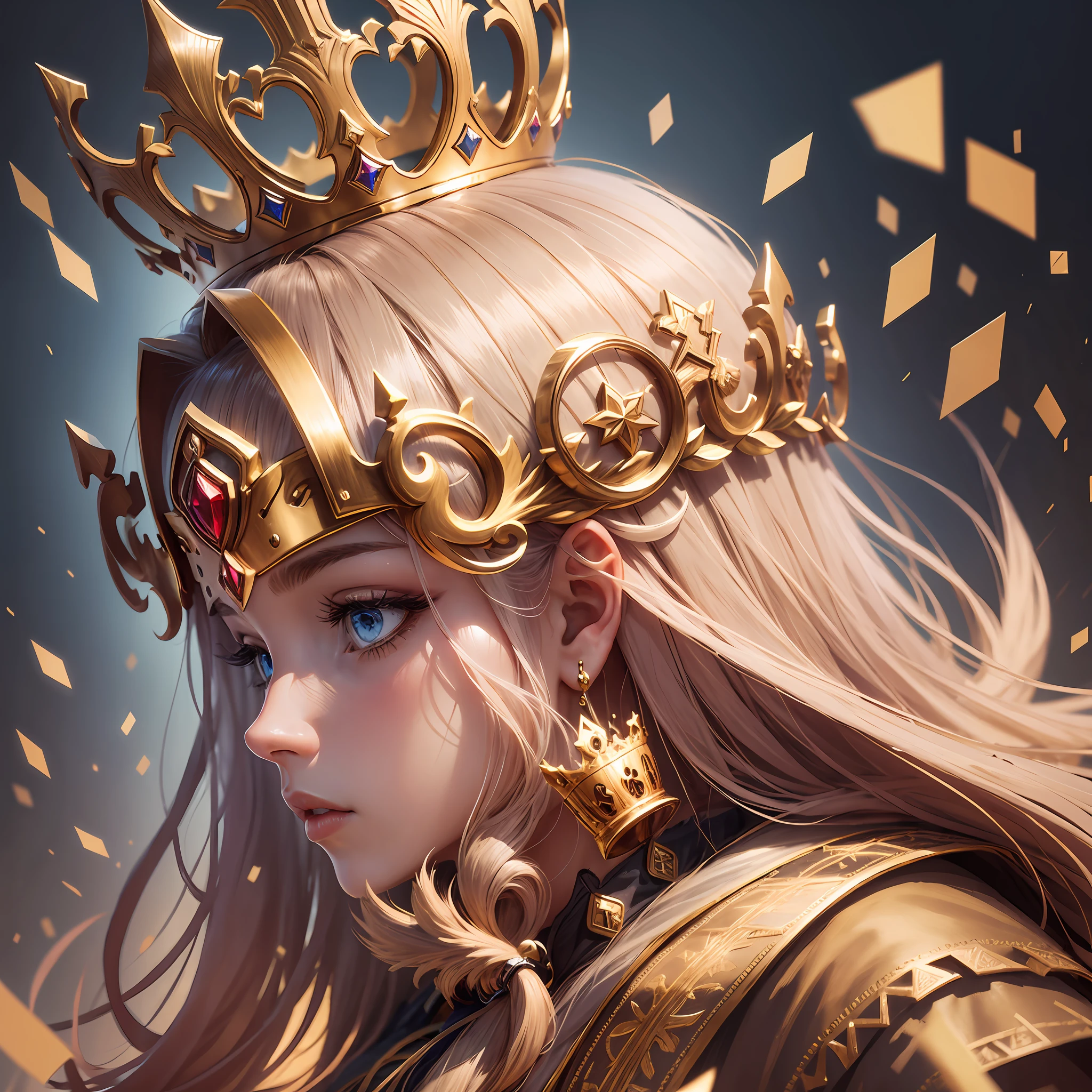 Brand logo, with clip icon, majestic crown, name majestic clips, logo, profile logo, designer --auto --s2