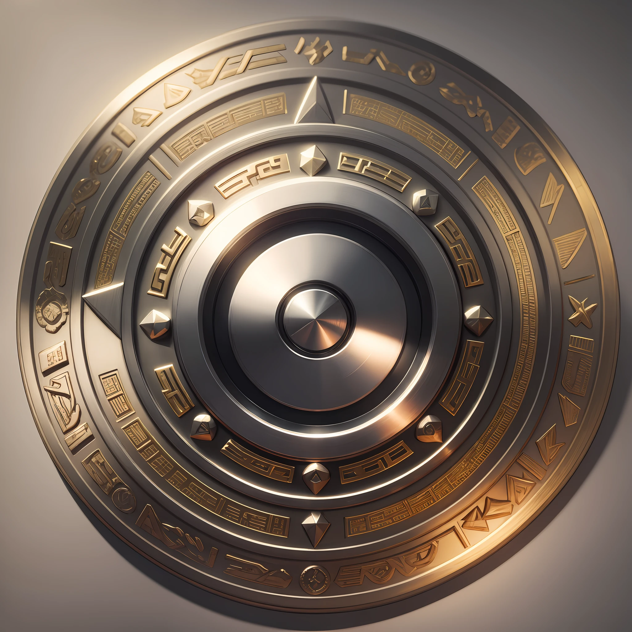 round shield with letter s in 3d,with silver color degrade gold,backgroud black,ultra hd,auta difinição,auto relief --auto --s2