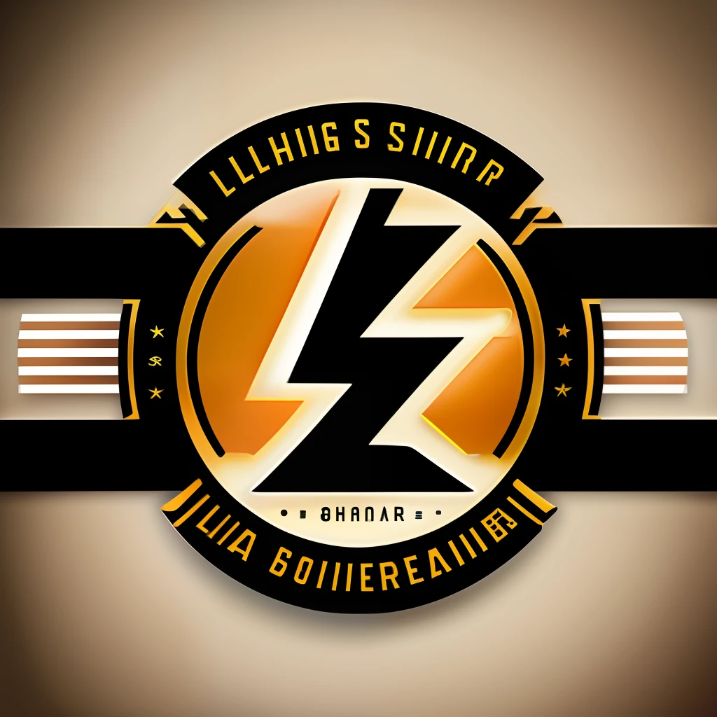 creates a logo with Z and L of a barbershop, being a black background and in the middle of the Z and L a lightning bolt