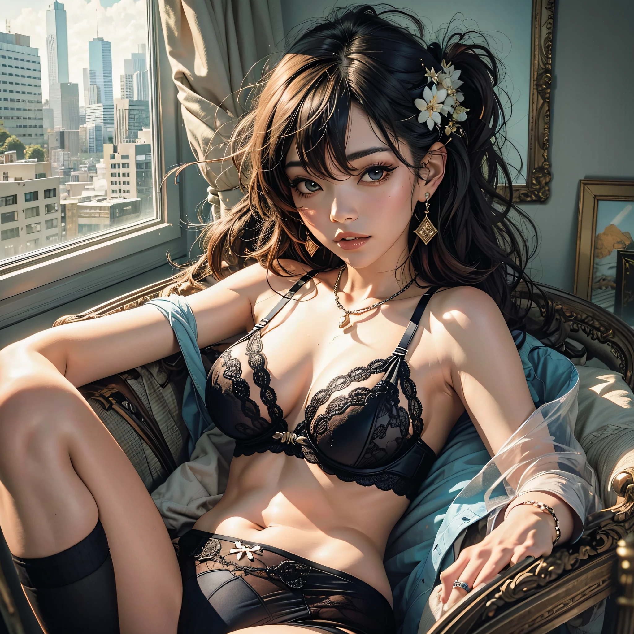 Complete with hand, thumb, index finger, middle finger, ring finger, little finger