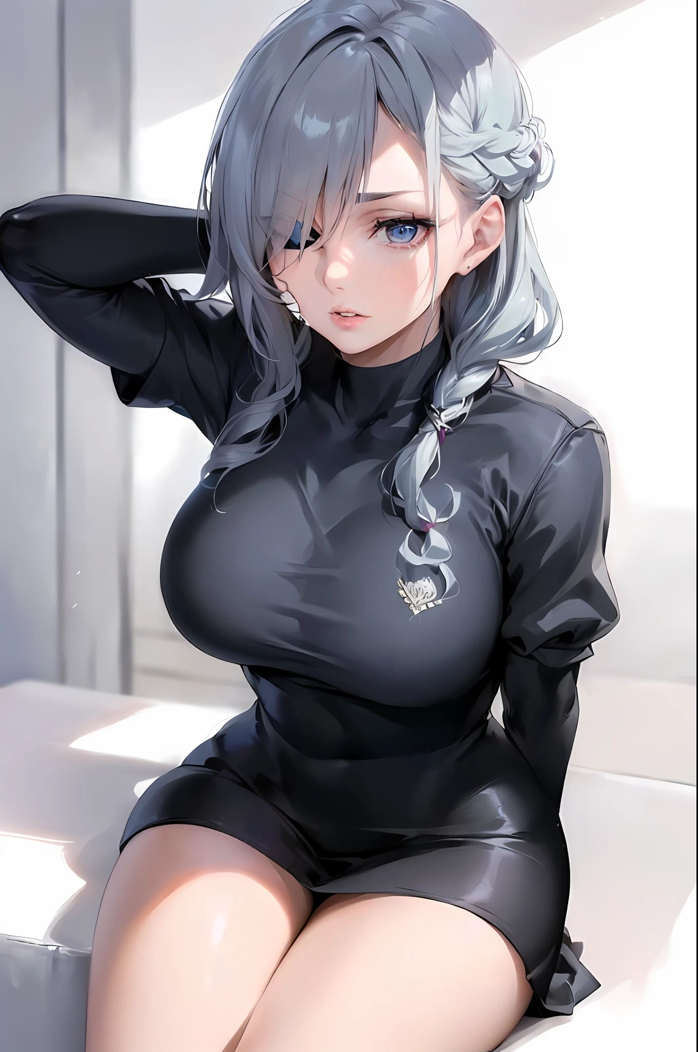 ((30 years old, a woman)),(oval face),attractive mature lady:0.4,(medium breasts),(detailed face and eyes:0.5,beautiful eyes),
shiny eyes,(an extremely delicate and beautiful),parted lips,skindentation,((feminine)), photorealism,duck mouth,(high resolution),
thigh:0.2,,8k uhd,HDR,extremely detailed CGunity 8k wallpaper, hooked nose,
JuriMS , sfv, hair horns,Eye patch over "left" eye,