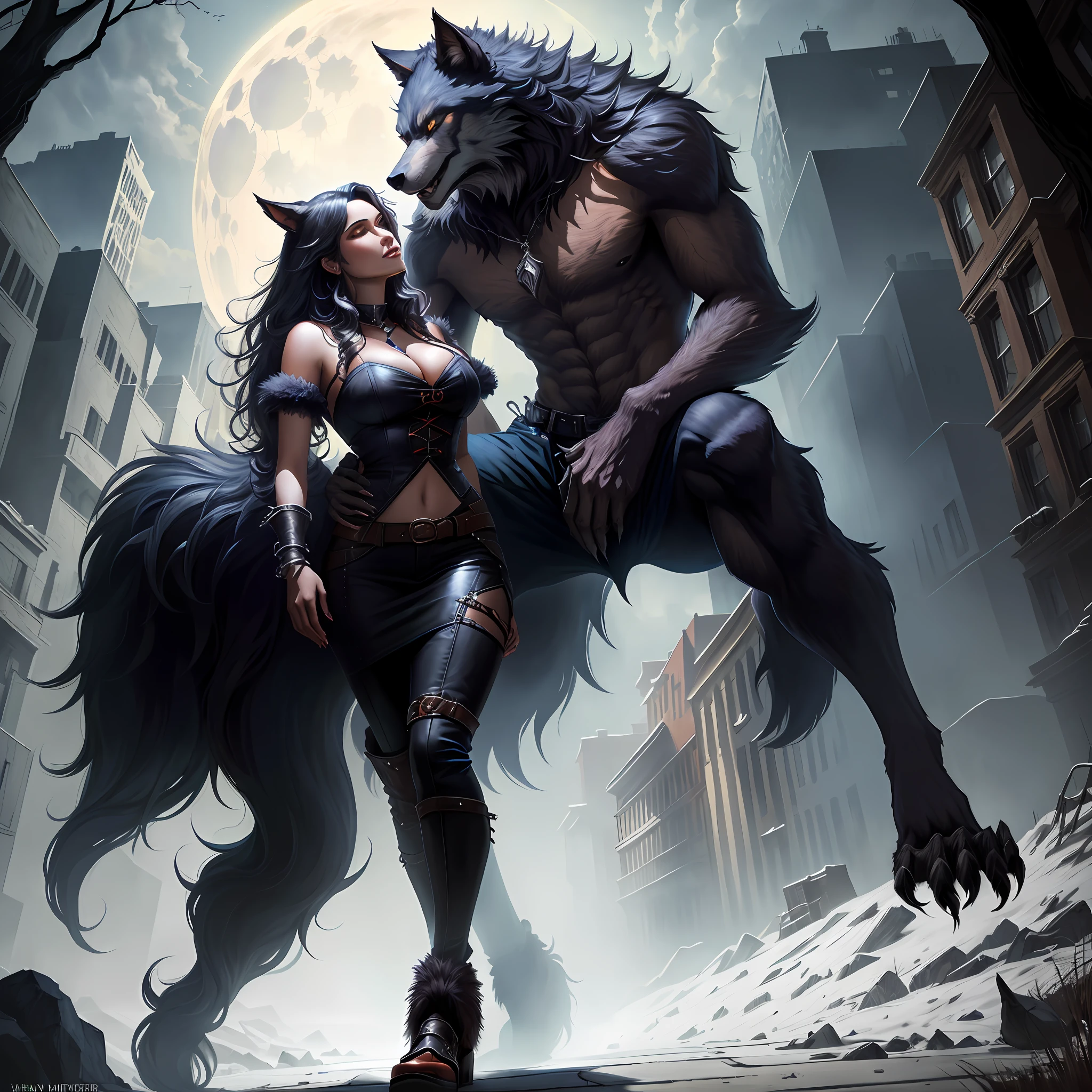 Werewolf and companion