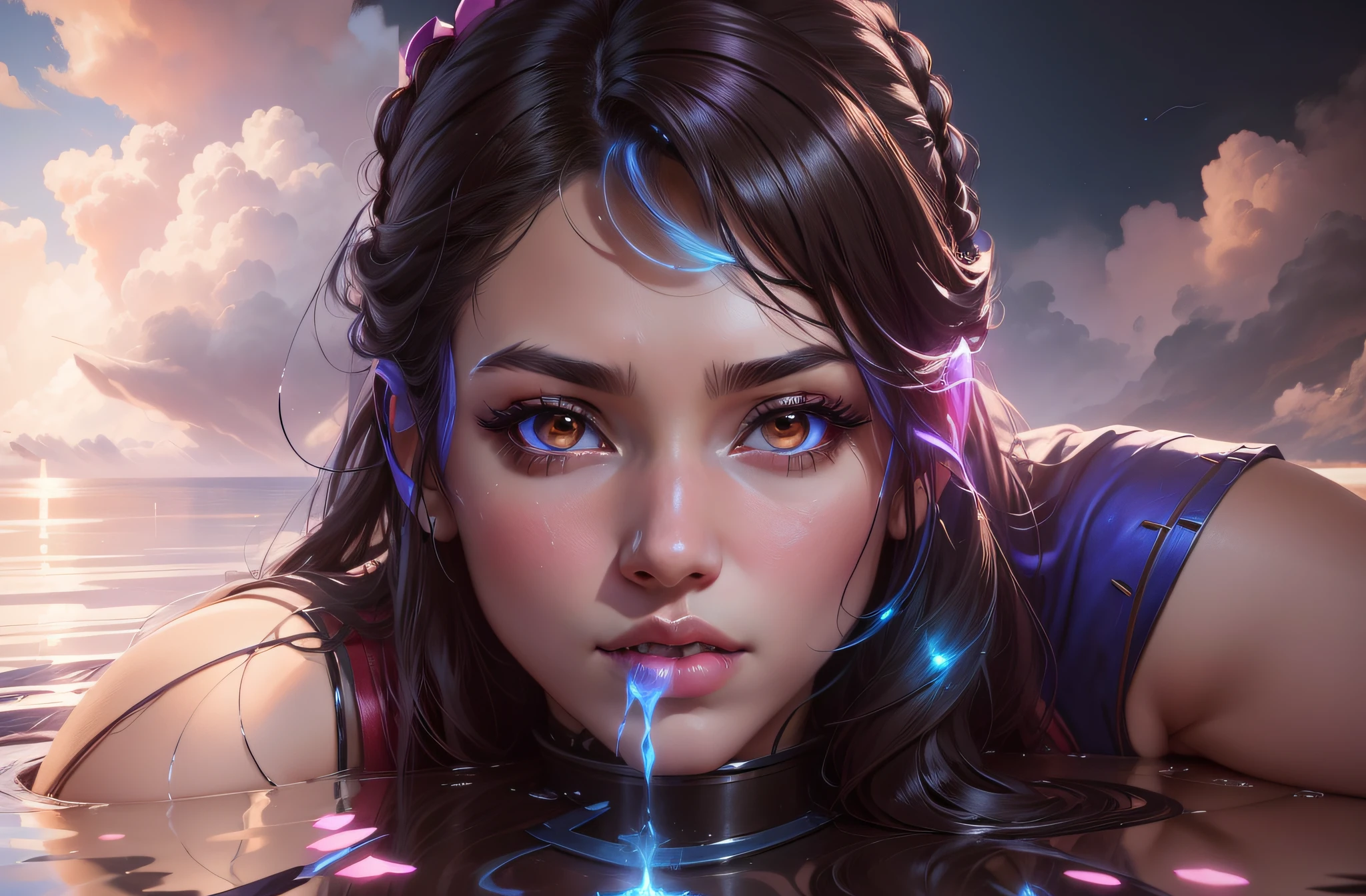 a close up of a woman dressed in a costume holding a wand, a portrait by Kanbun Master, Artstation contest winner, conceptual art, irelia, from league of legends, seraphine ahri kda, ig model | artgerm, official splash art, ! dream artgerm, ahri, zenra taliyah