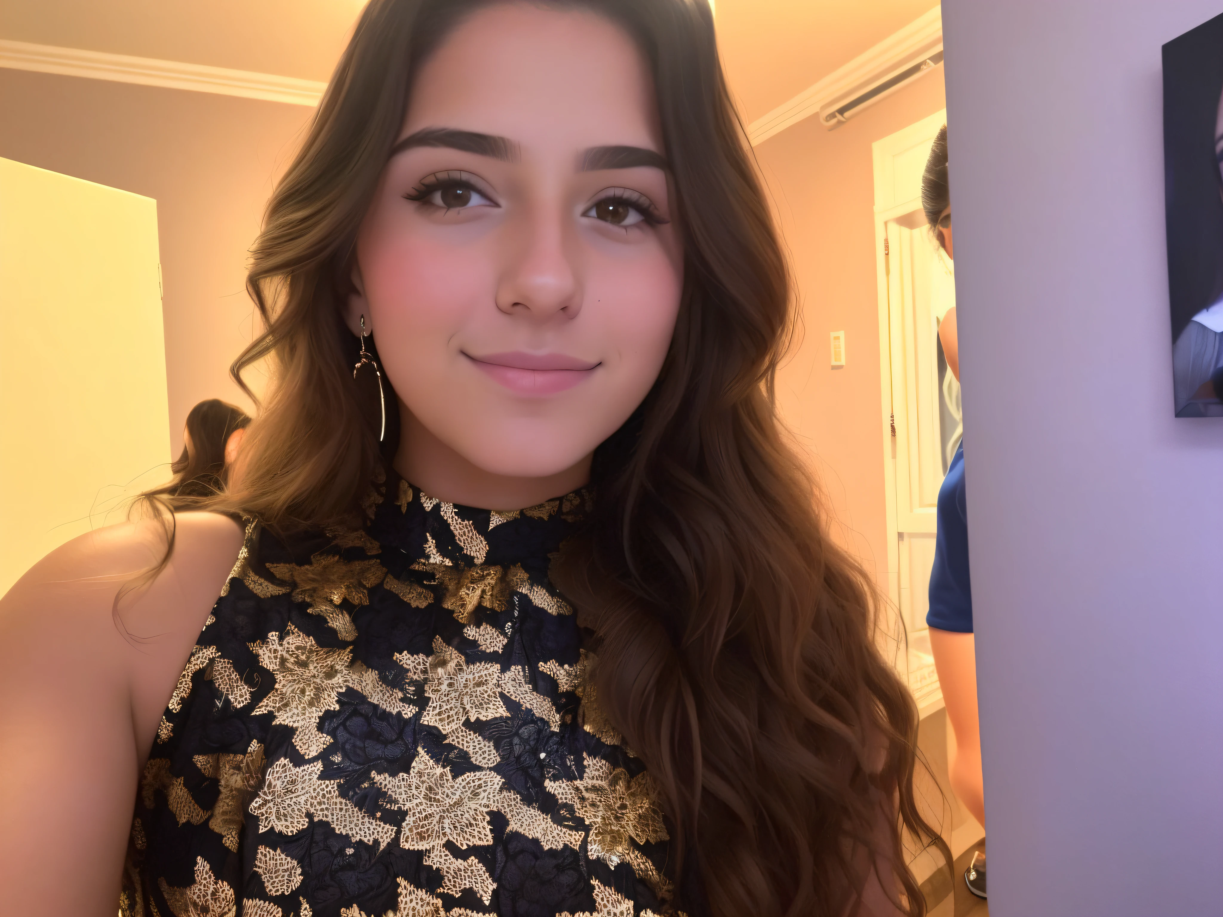 there is a woman that is taking a selfie in a mirror, profile picture, she is about 1 , around 1 9 years old old, very veryy picture, 18 years old, taken in the early 2020s, profile image, 19-year-old girl, kaitlyn michelle siragusa --auto --s2