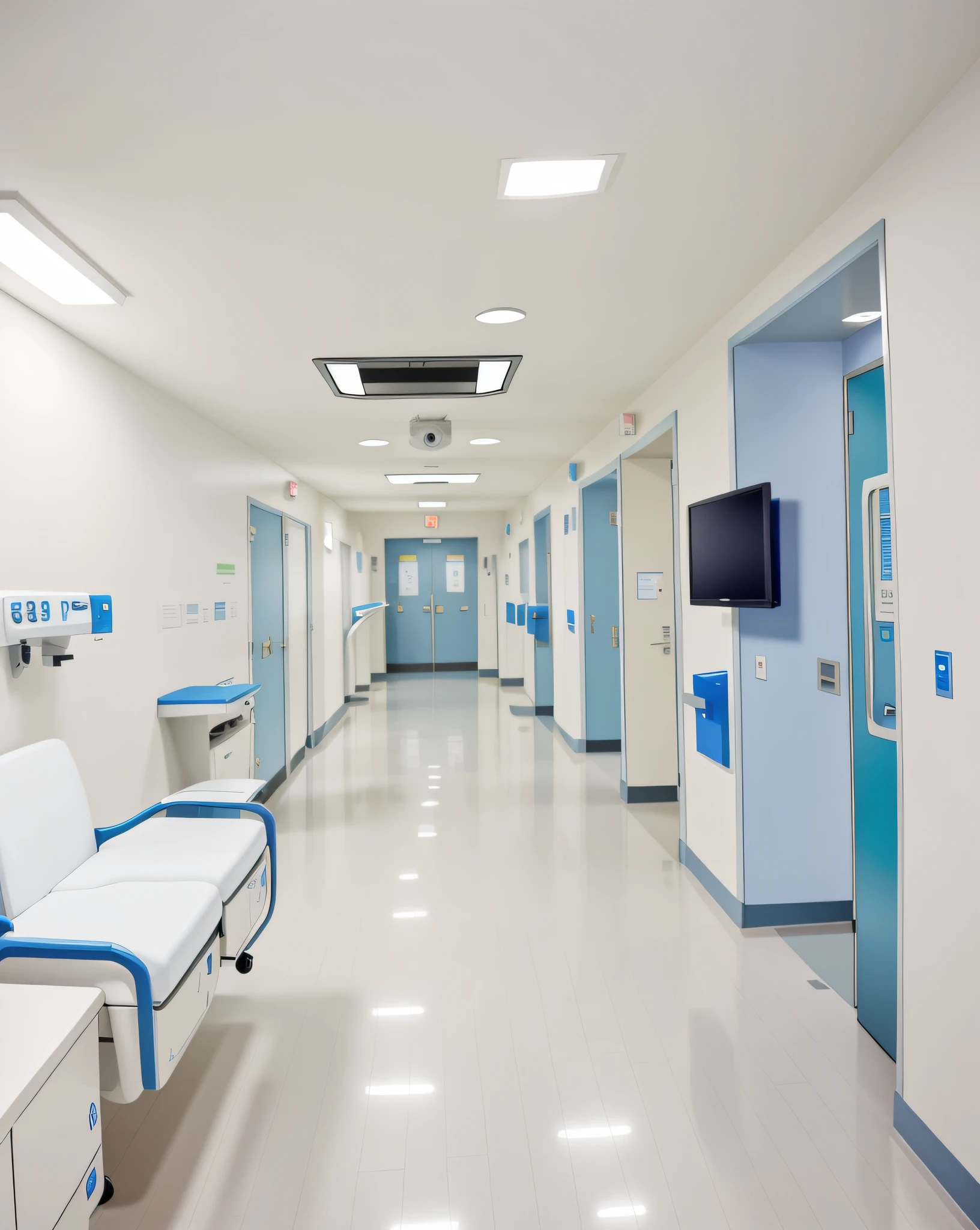 a futuristic hospital called: Danvers in the building