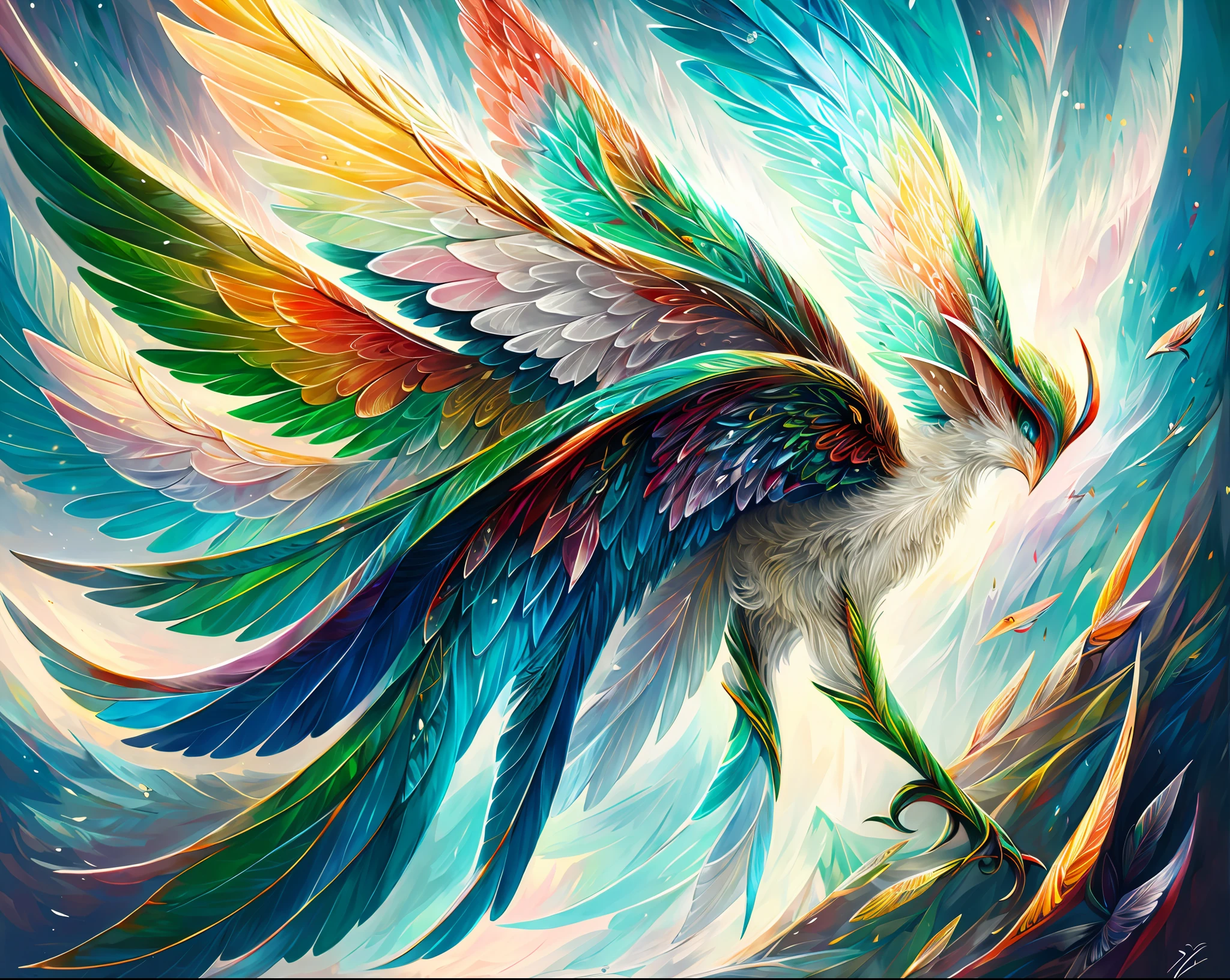 Dynamic, elegant, abstract, nature, elf, wings