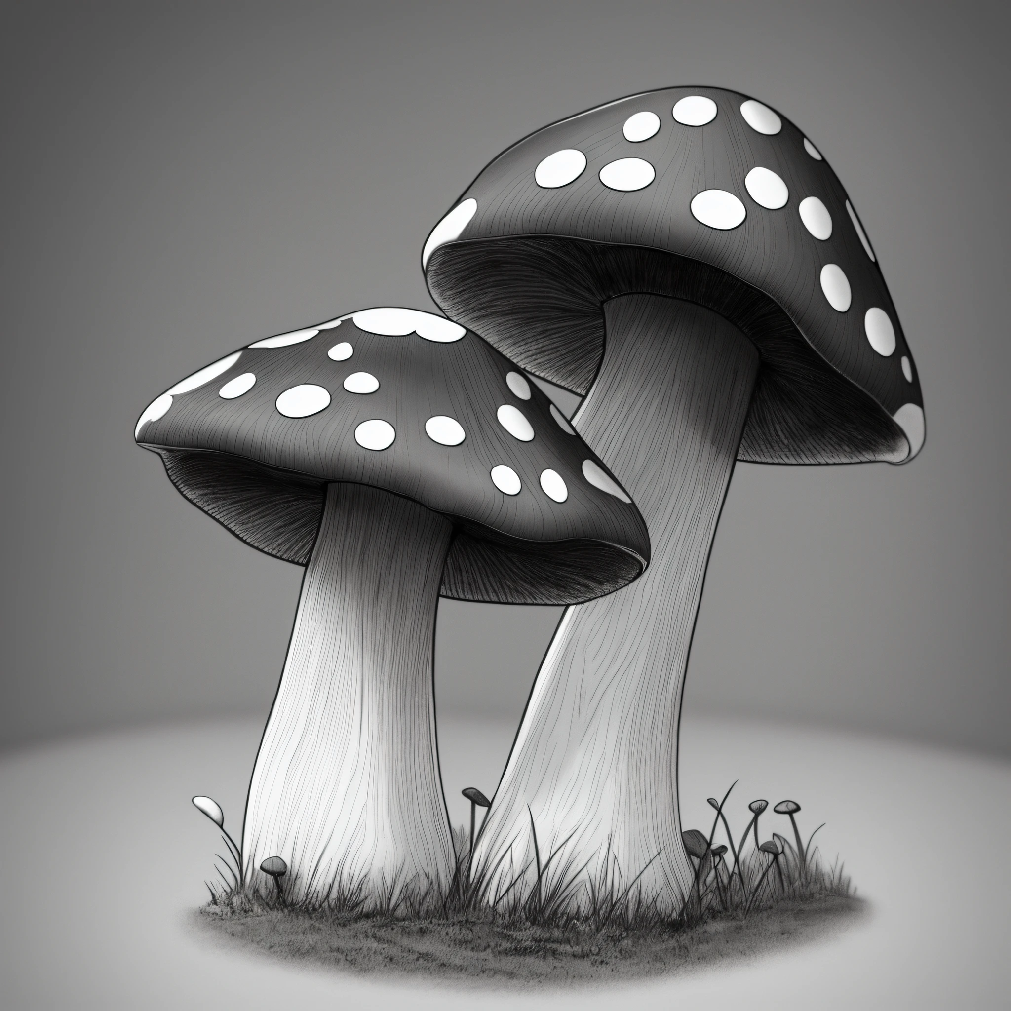 mushroom draft black and white --auto --s2