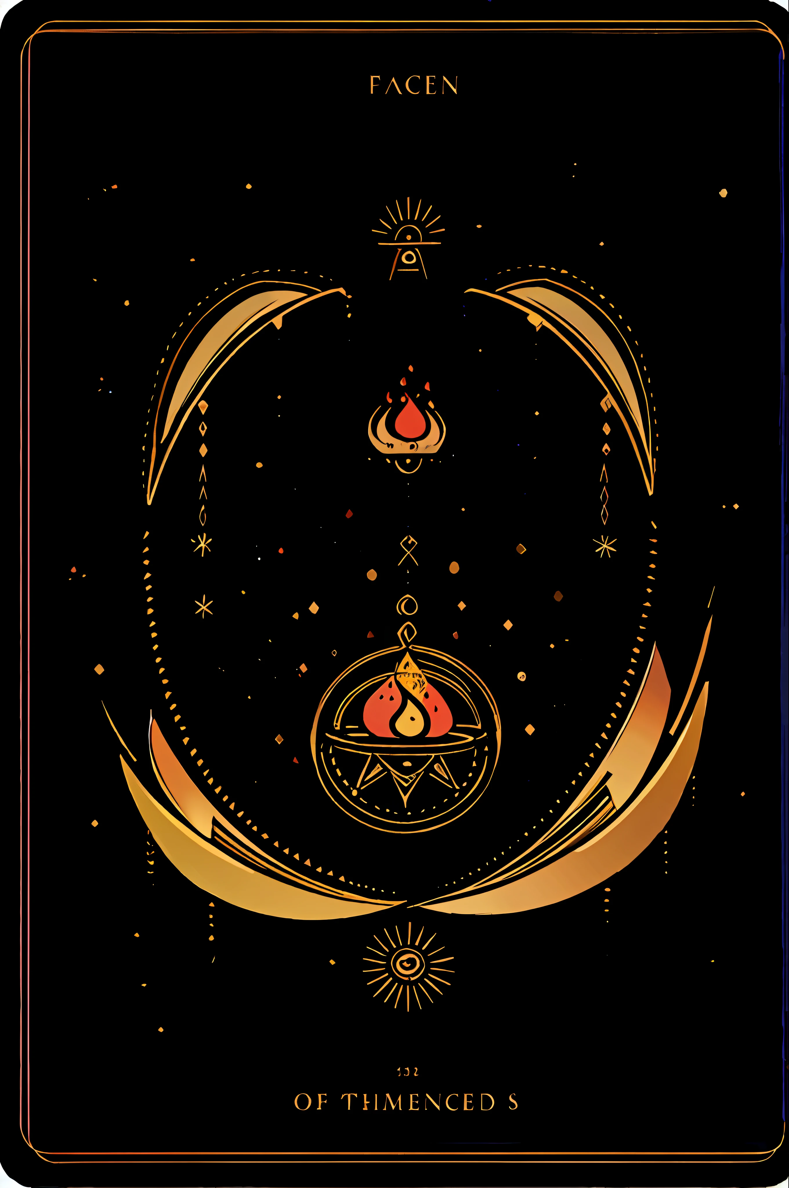 Soul card, line, fireball, many fire effects, (no human)