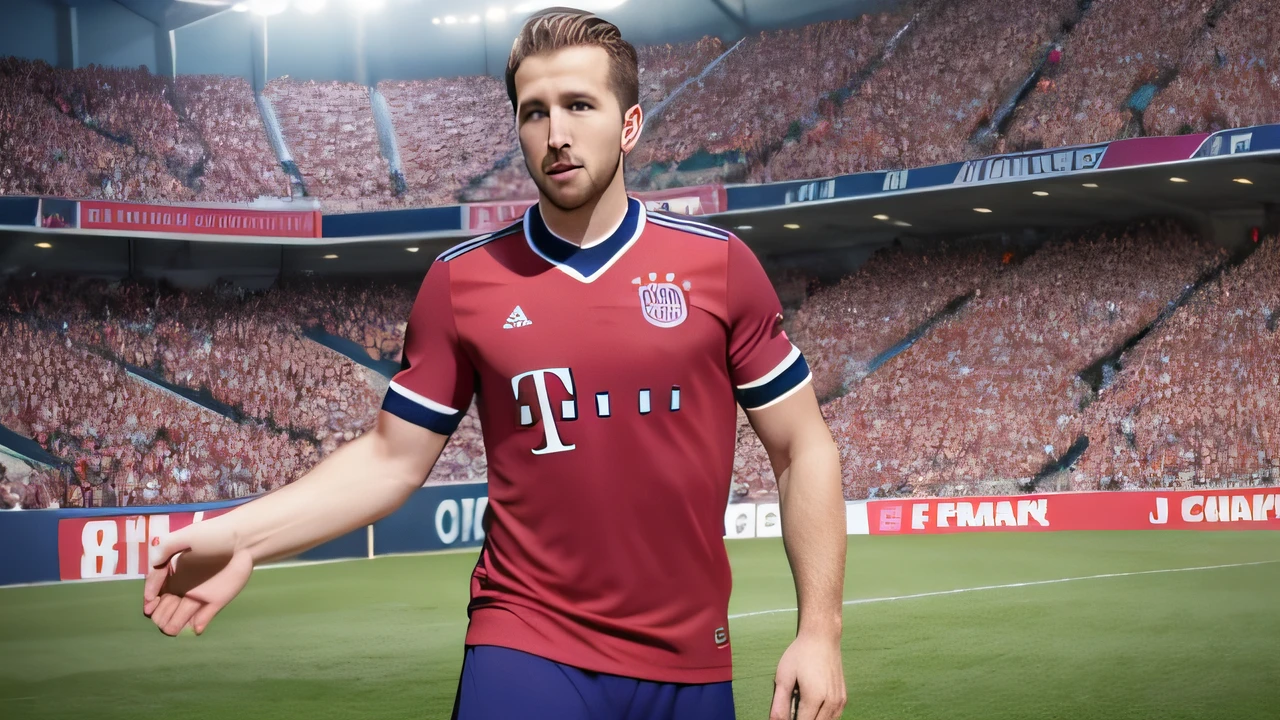 SOCCER PLAYER HARRY KANE IN MONIQUE'S BAYERN SOCCER TEAM --auto --s2