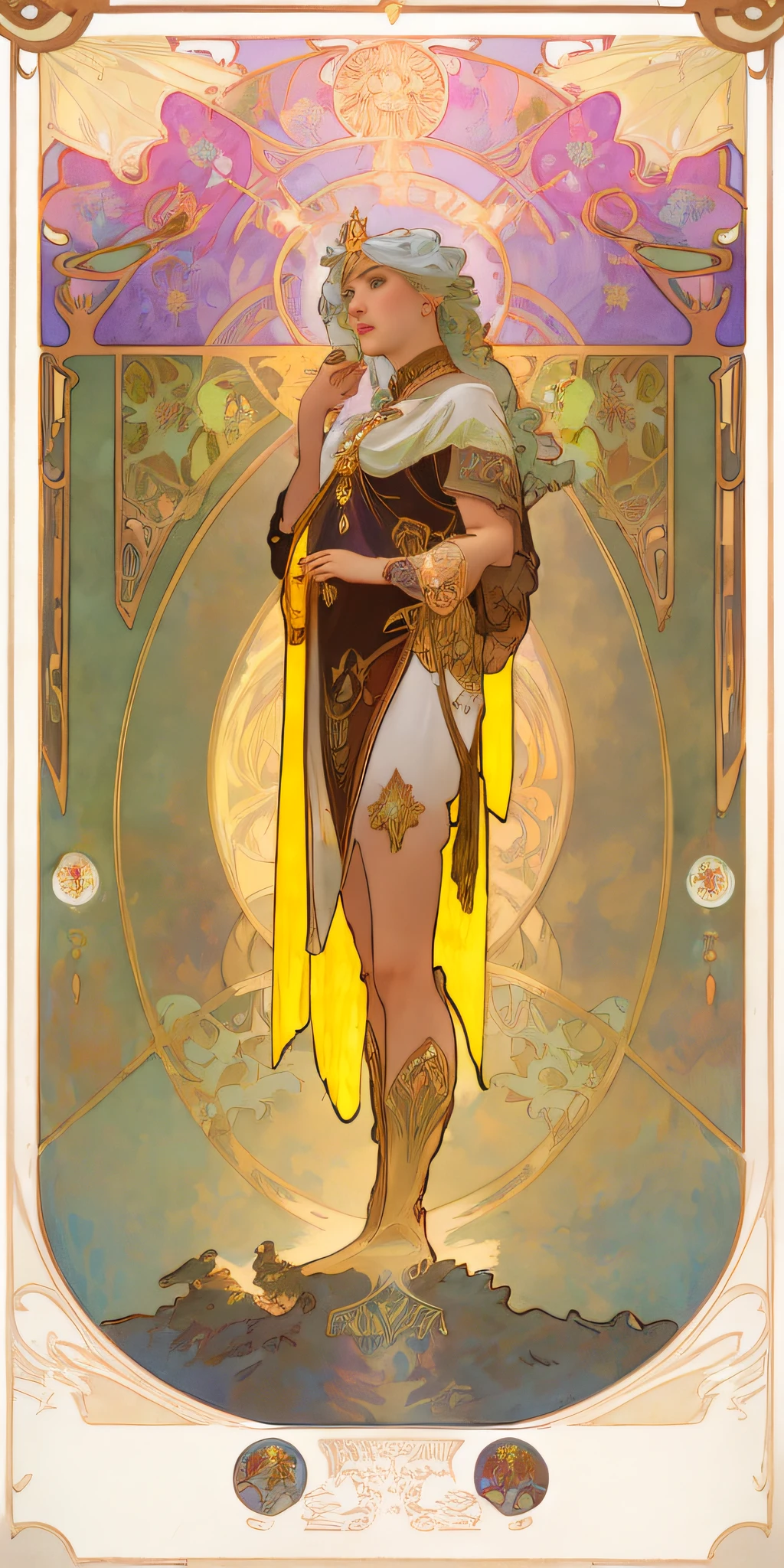 a close up of a woman in a dress holding a , alphonse mucha and rossdraws, craig mullins alphonse mucha, mucha. art nouveau. gloomhaven, krenz cushart and artgerm, moebius + loish + wlop, artgerm and atey ghailan, beeple and alphonse mucha