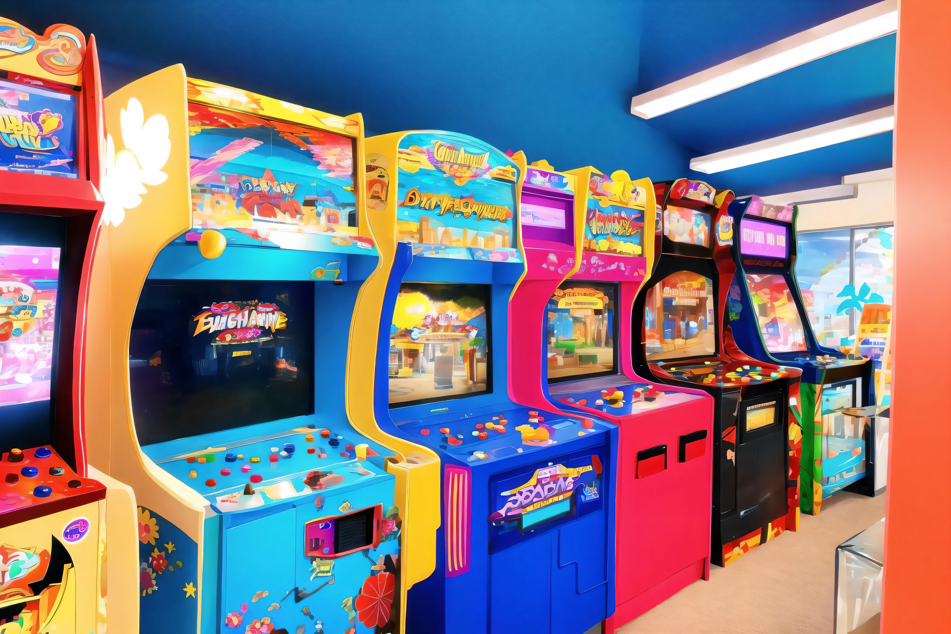 arcade, arcade cabinet,