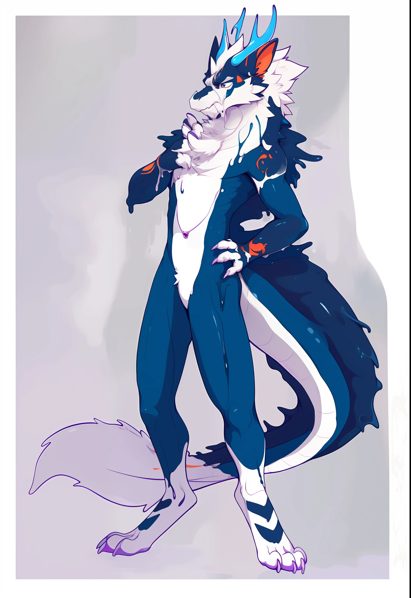NJ5 Furry, ((dragon,)), white fur, male, kimono, ((extremely realistic shadows, masterpieces, extremely detailed, realistic)),
, strong, mature male, dynamic pose (furry art, plumlucky:1.4), explicit, furry, mane, 4k, (solo, dragon furred_dragon male,:1.2) collar, latex, rubber, (goo_transformation, mid_transformation, :1.4), (by Plulmucky:1.2), complex, elegant, very detailed, centered, crappy, digital painting, artstation, concept art, smooth, sharp focus, complex, elegant, highly detailed, centered, lame, digital painting, artstation, concept art, smooth, sharp focus