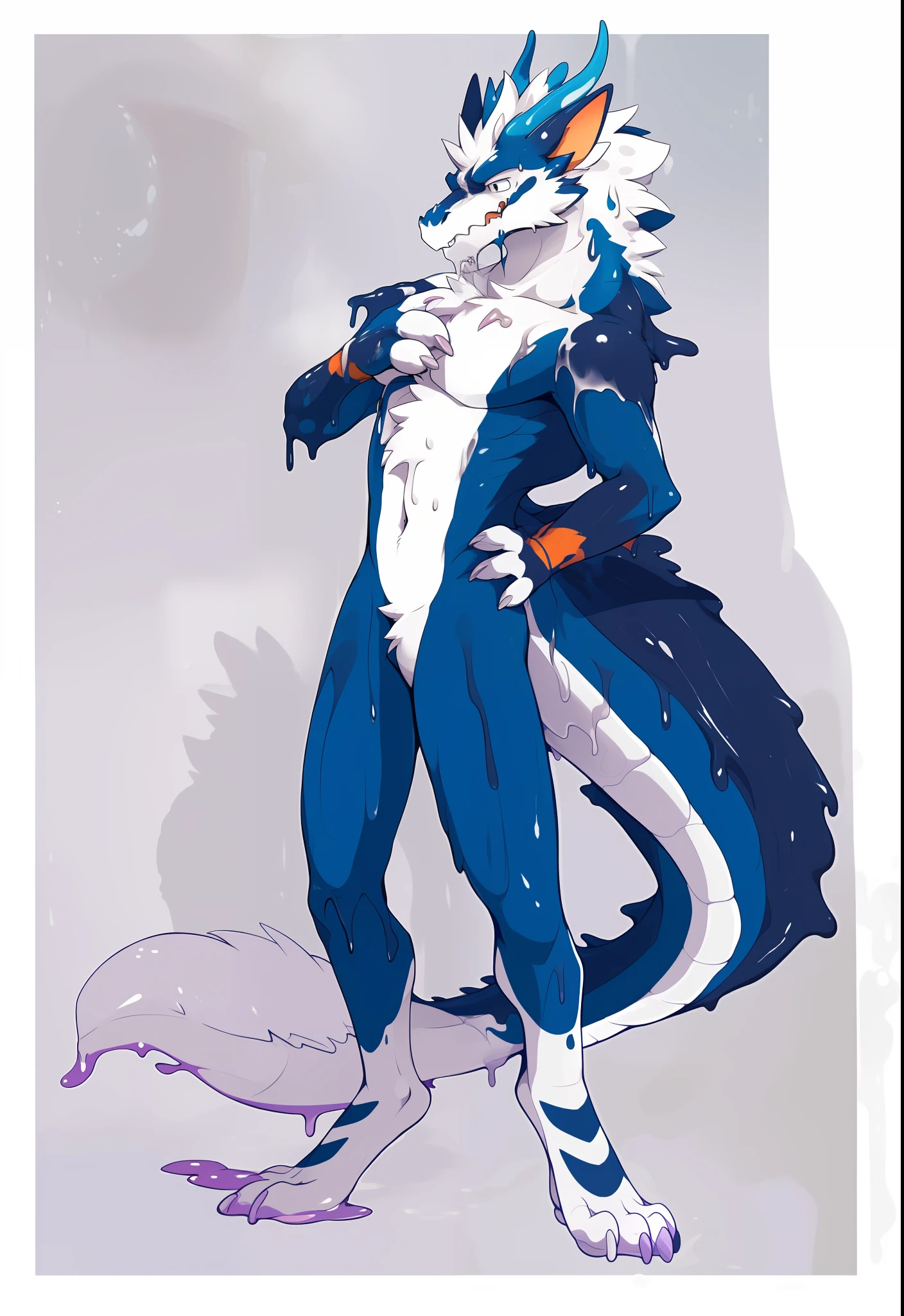 NJ5 Furry, ((dragon,)), white fur, male, kimono, ((extremely realistic shadows, masterpieces, extremely detailed, realistic)),
, strong, mature male, dynamic pose (furry art, plumlucky:1.4), explicit, furry, mane, 4k, (solo, dragon furred_dragon male,:1.2) collar, latex, rubber, (goo_transformation, mid_transformation, :1.4), (by Plulmucky:1.2), complex, elegant, very detailed, centered, crappy, digital painting, artstation, concept art, smooth, sharp focus, complex, elegant, highly detailed, centered, lame, digital painting, artstation, concept art, smooth, sharp focus