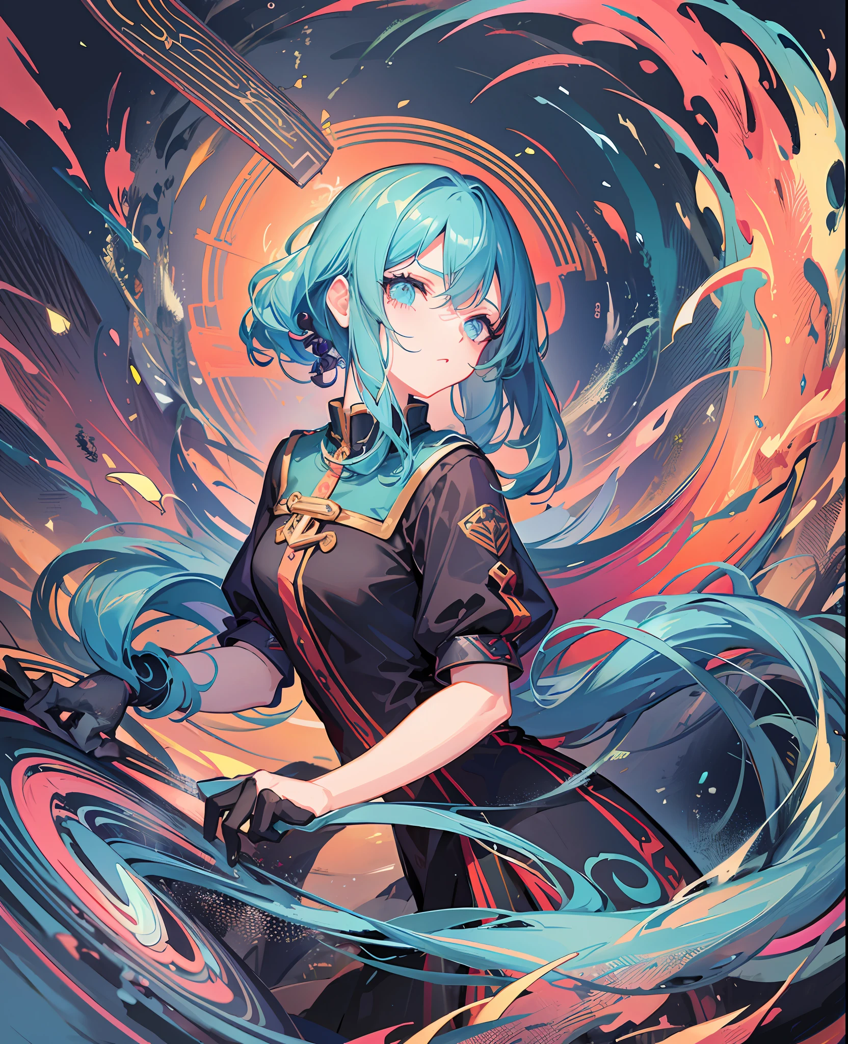 (Multi-Style Animation+2D), human snake tail, low saturation, slightly nostalgic, soft air, detailed and exquisite, as if from a cartoon world.