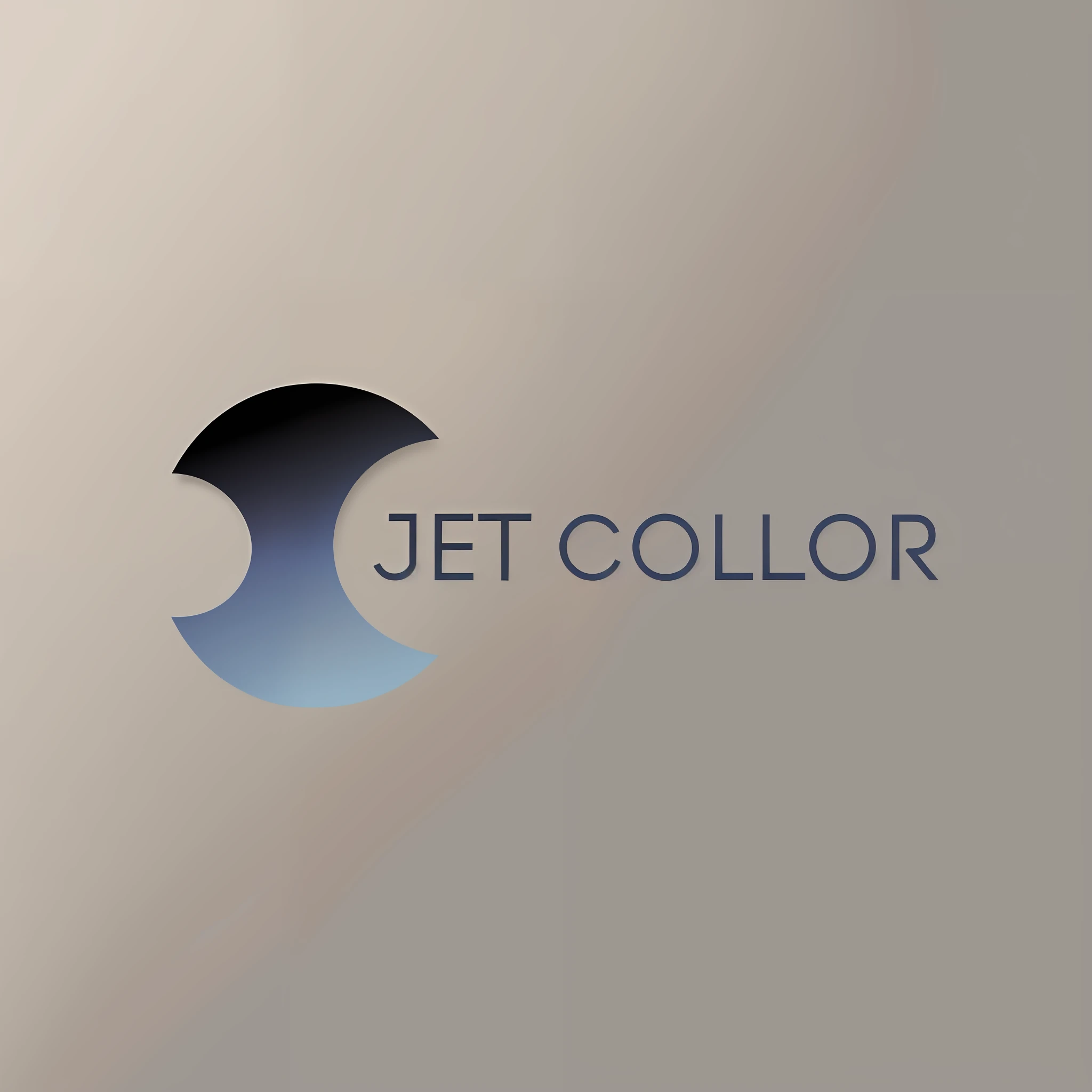Generate this image with the same background color and the logo with gradient blue colors